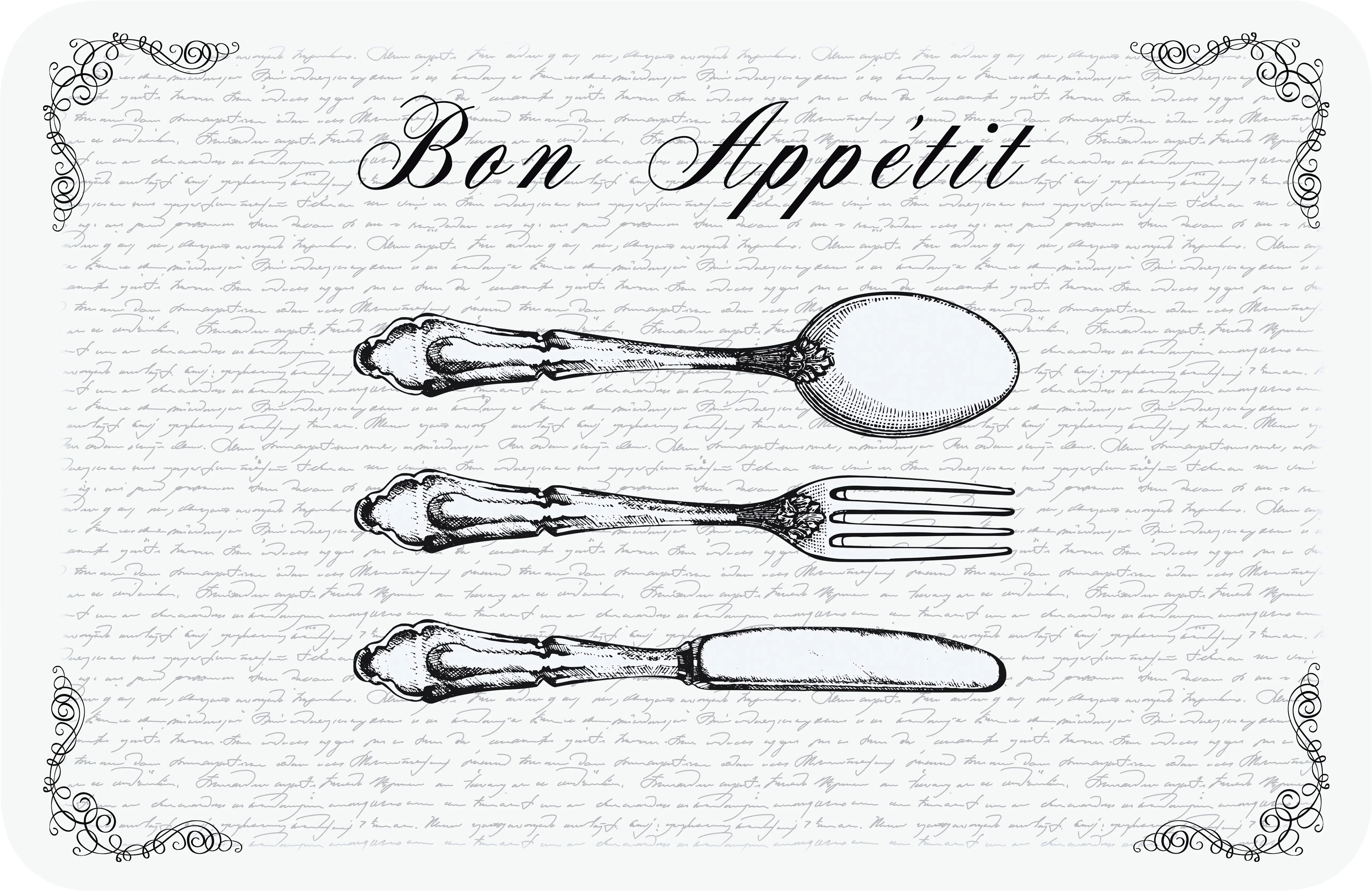 d-c-table® Tischset Rio Bon Appetit 44 x 29 cm, transparent