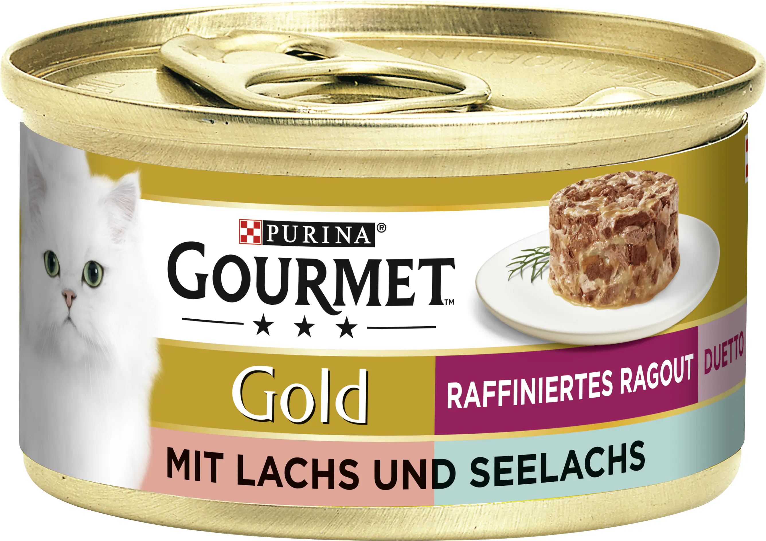 Gourmet Gold Raffiniertes Ragout Duetto mit Lachs und Seelachs 85 g