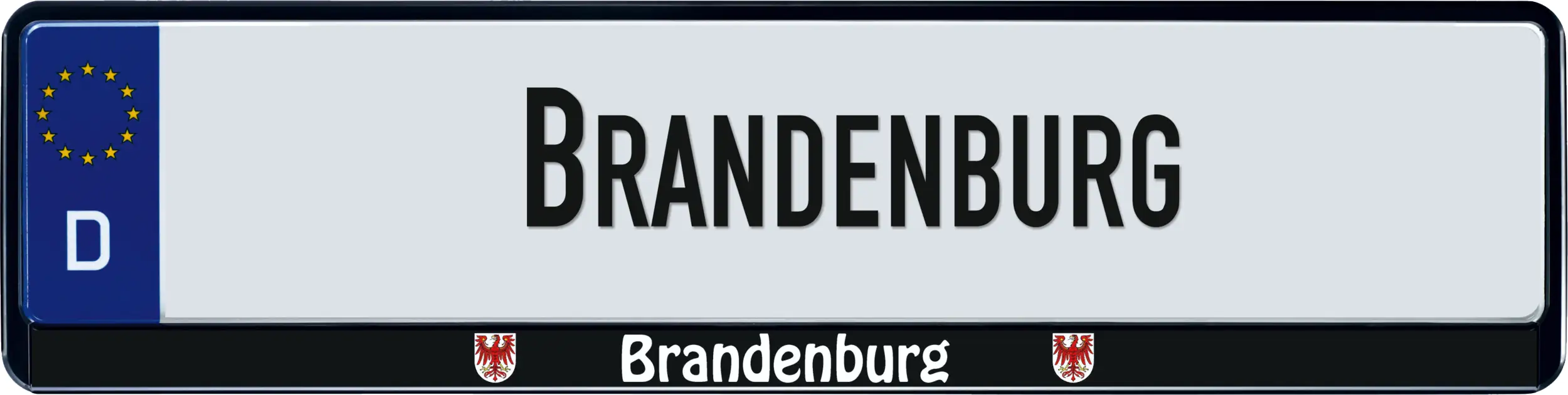 Hermann Schütz Design Kennzeichenrahmen Bundesland Brandenburg
