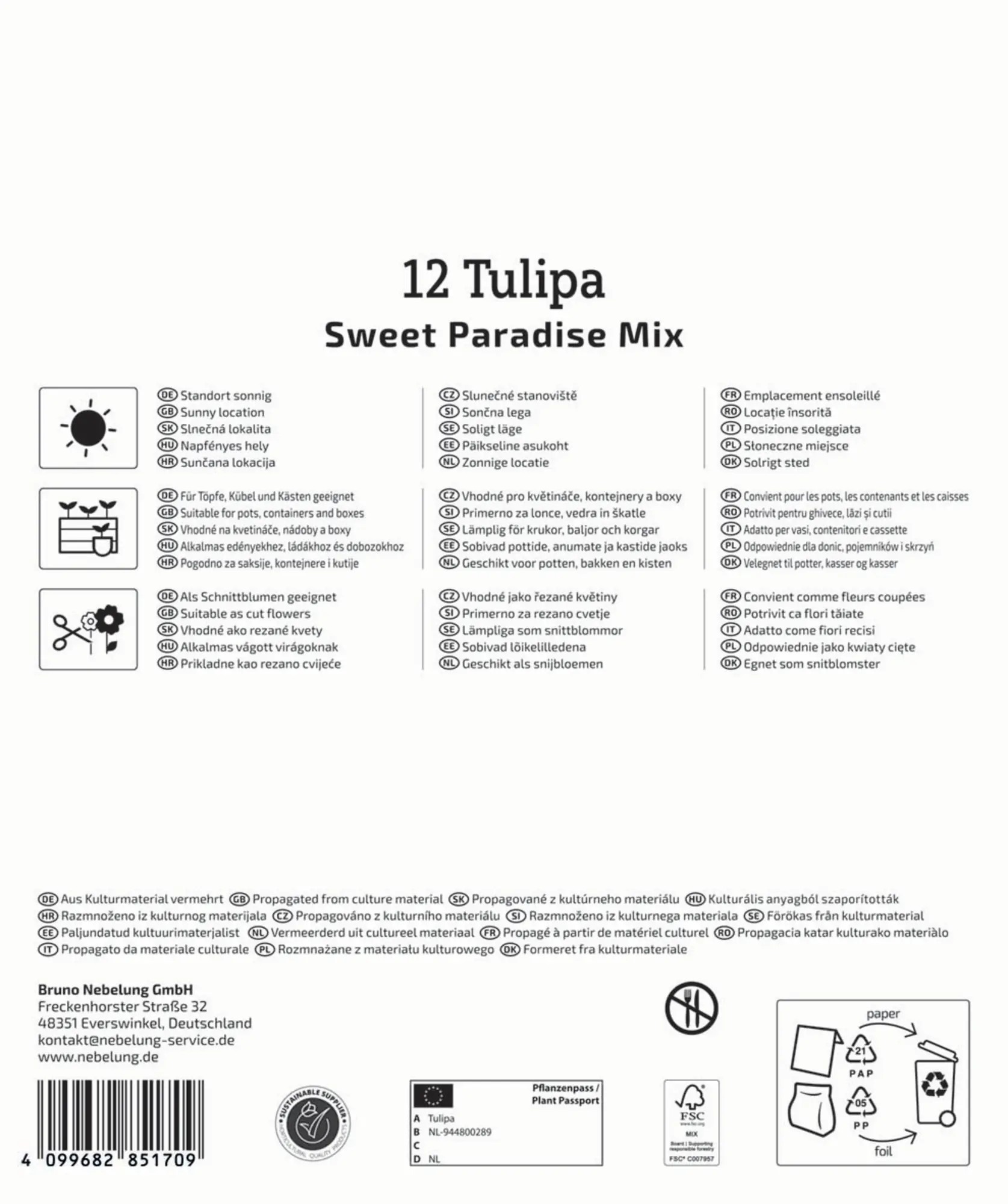 Kiepenkerl Herbstblumenzwiebel Artenmischung Sweet Paradise Mix 12 Stück