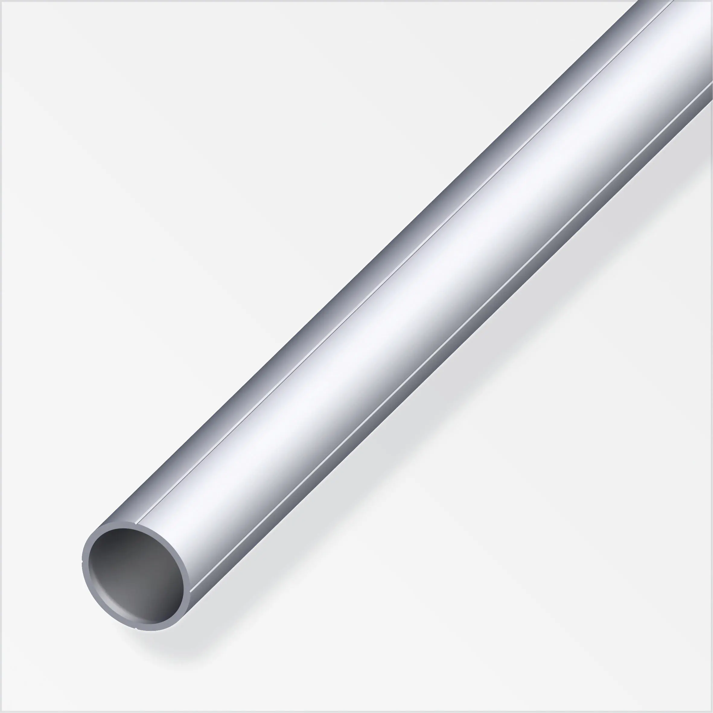alfer Rundrohr Aluminium roh blank