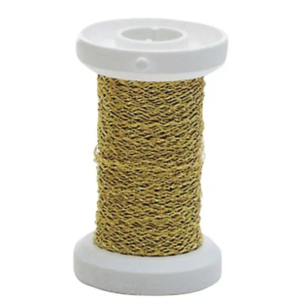 Glorex Effektdraht goldfarben, 0,25 mm x 60 m