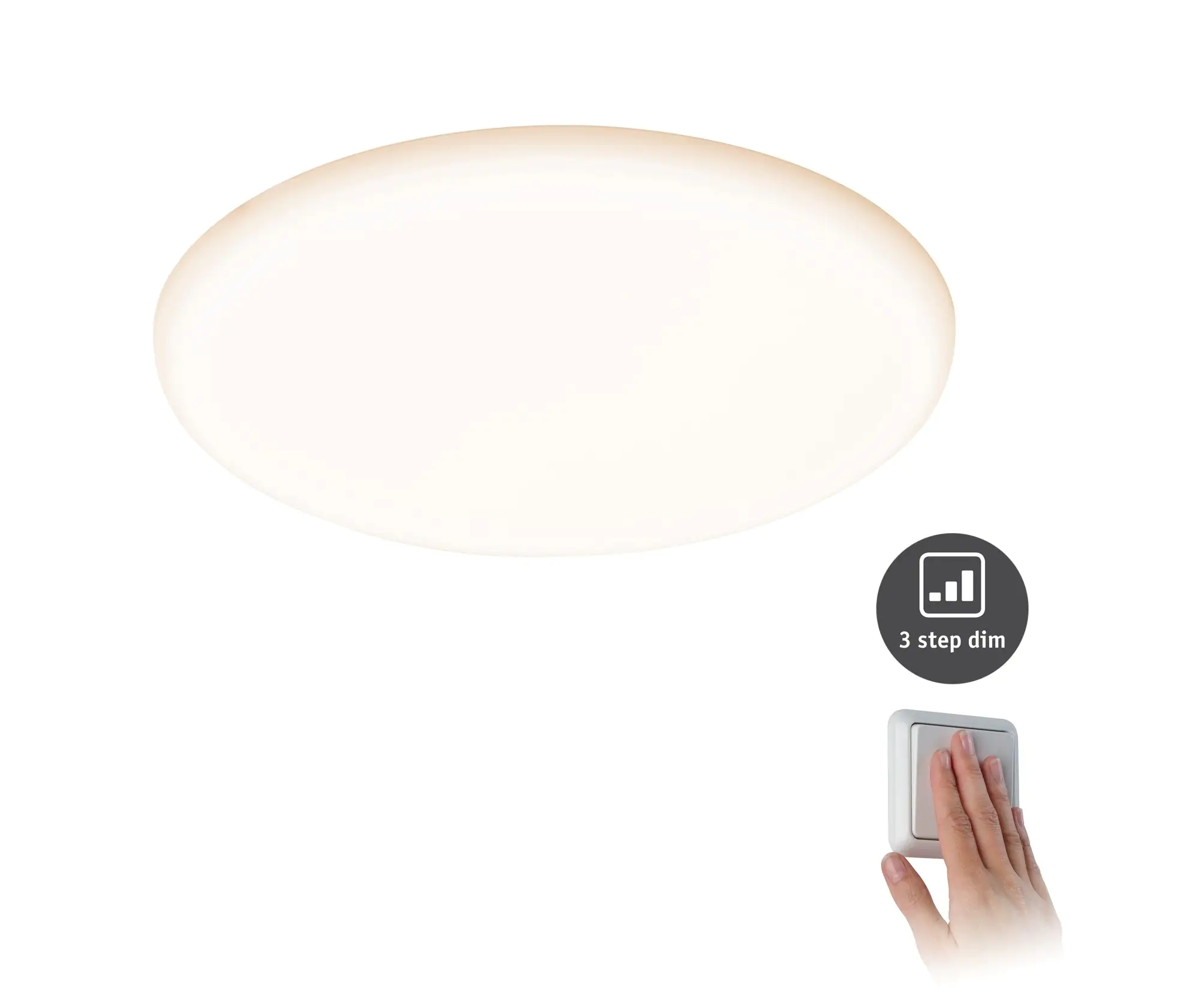 Paulmann Einbauleuchte LED Veluna Varifit 3-Stufen dimmbar Ø 21,5 cm 21 W