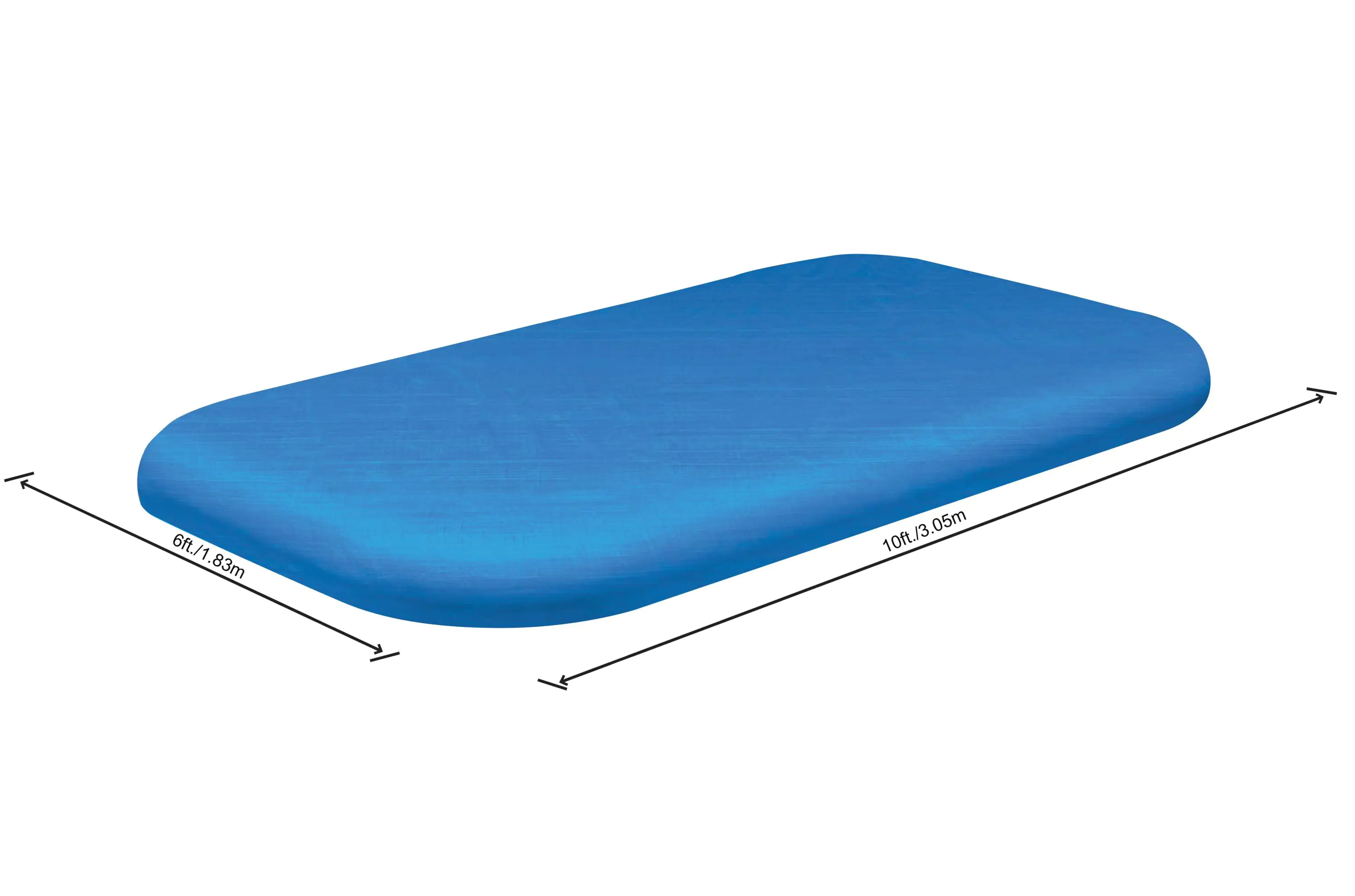 Bestway Poolabdeckung eckig 3 x 1,83 m