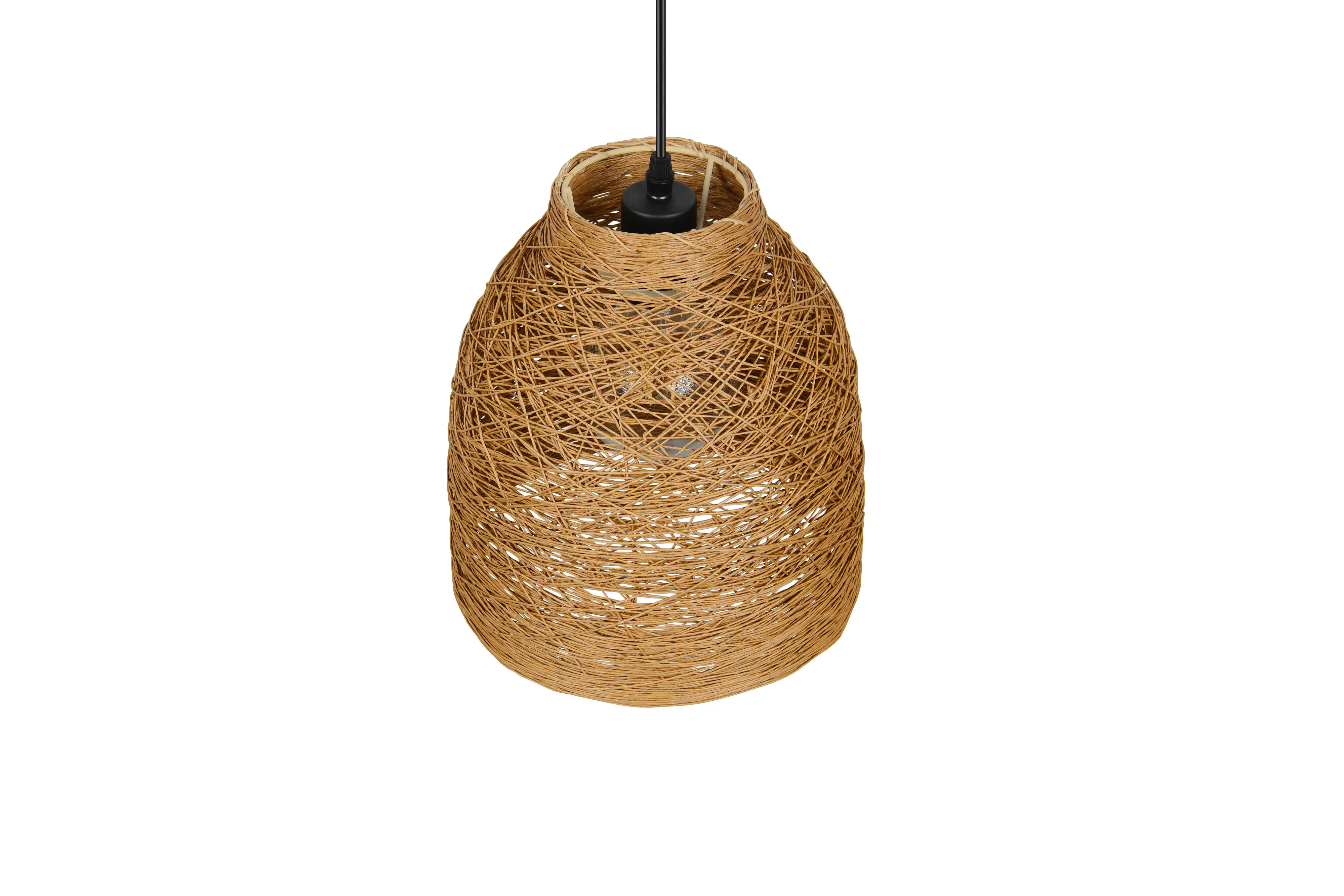 Trio Pendelleuchte Joeline Ø 25 cm schwarz