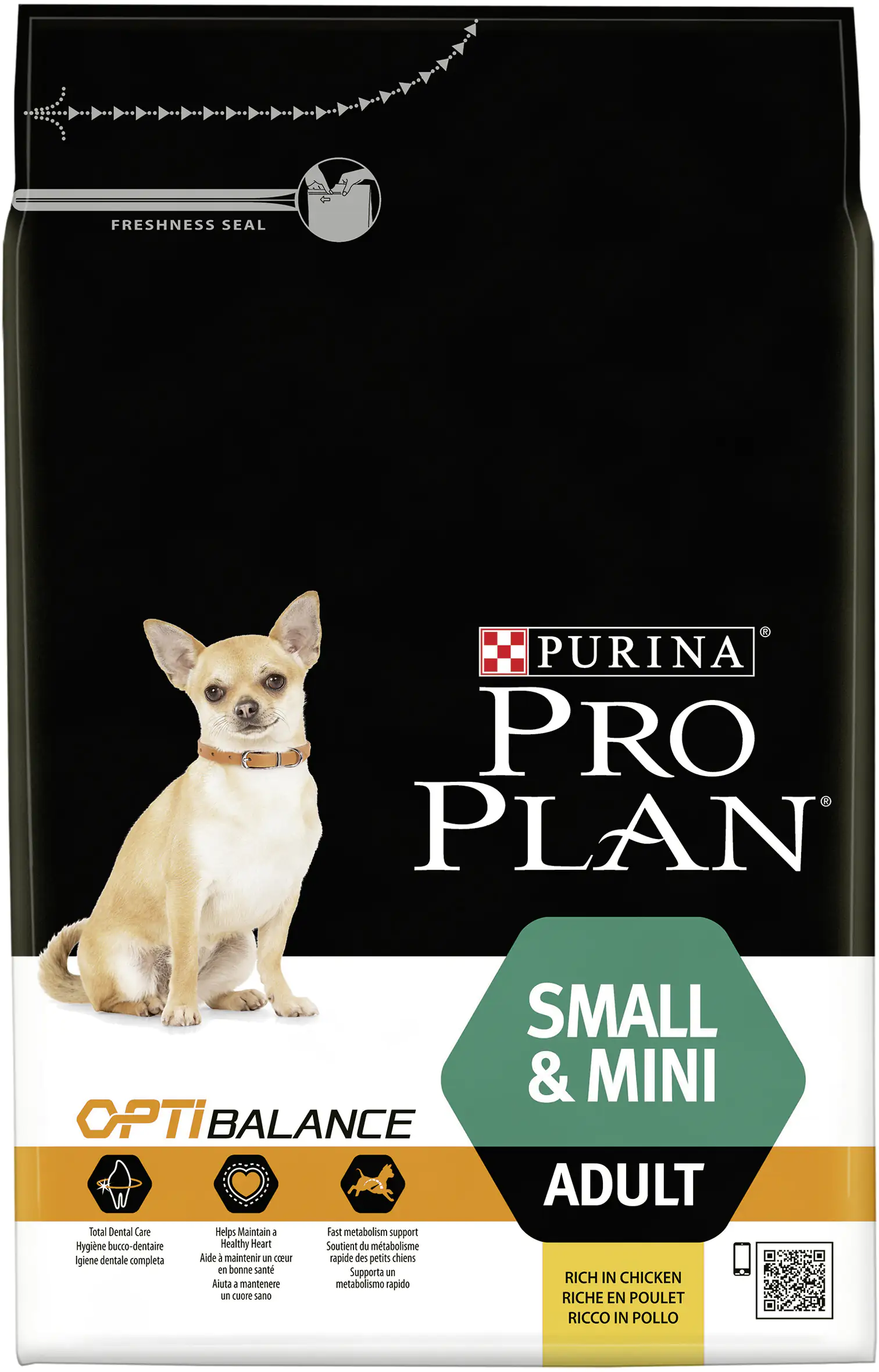 Purina Pro Hundetrockenfutter Adult Mini 3 kg Huhn & Reis