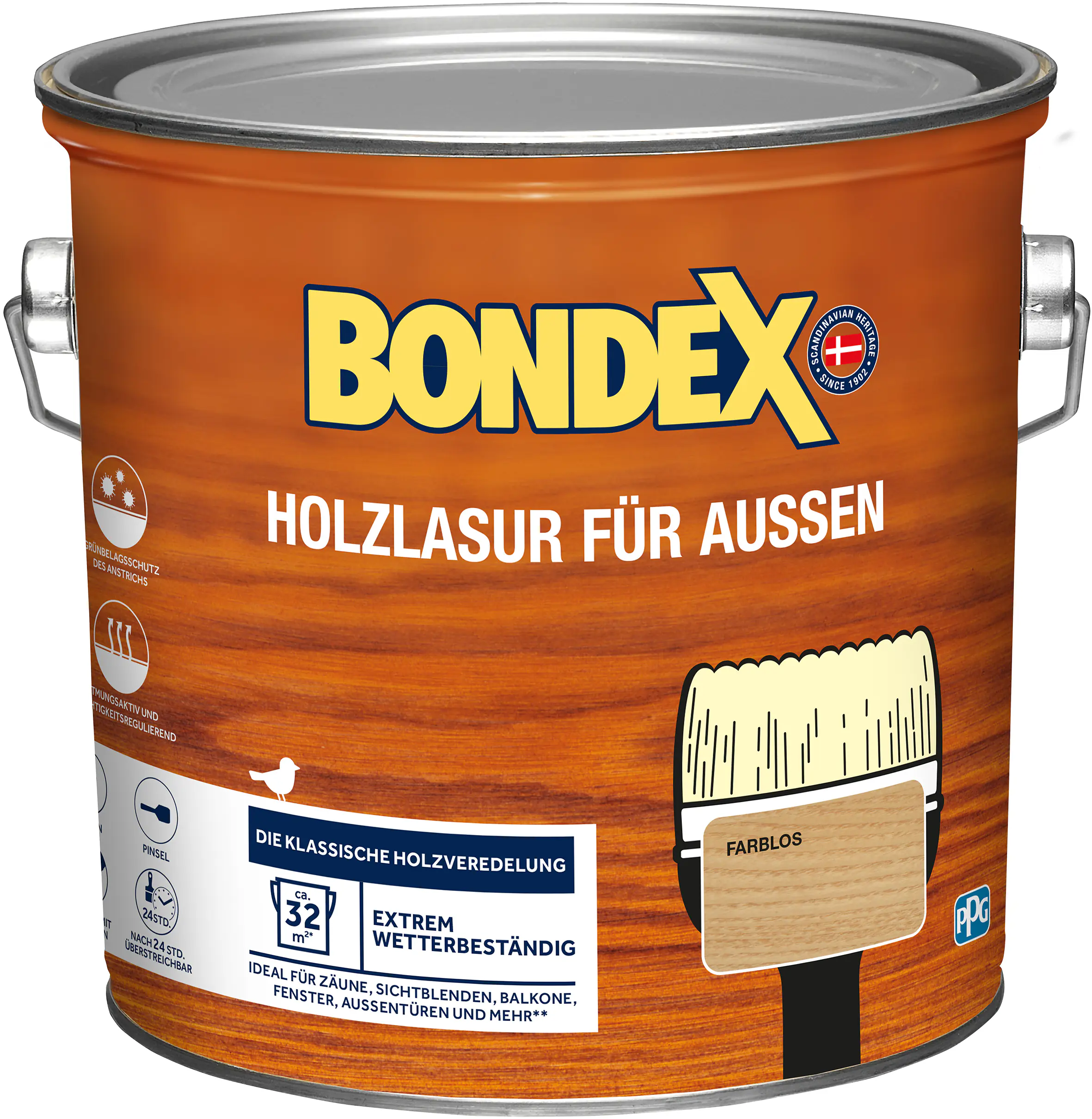 Bondex Holzlasur für Außen 2,5 L farblos