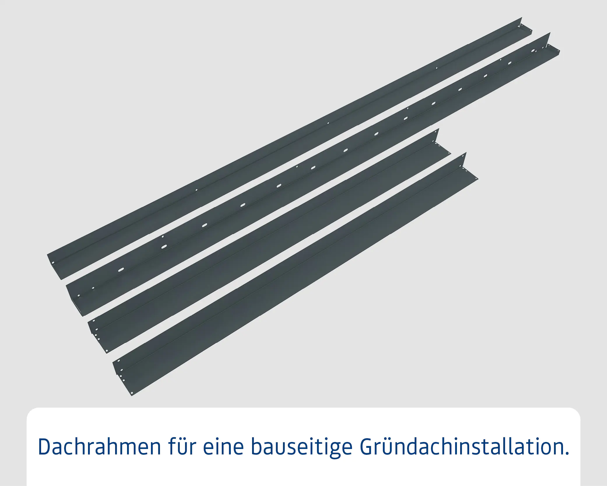 EcoStar Dachrahmen für Gründach Pultdach Typ 2 anthrazit