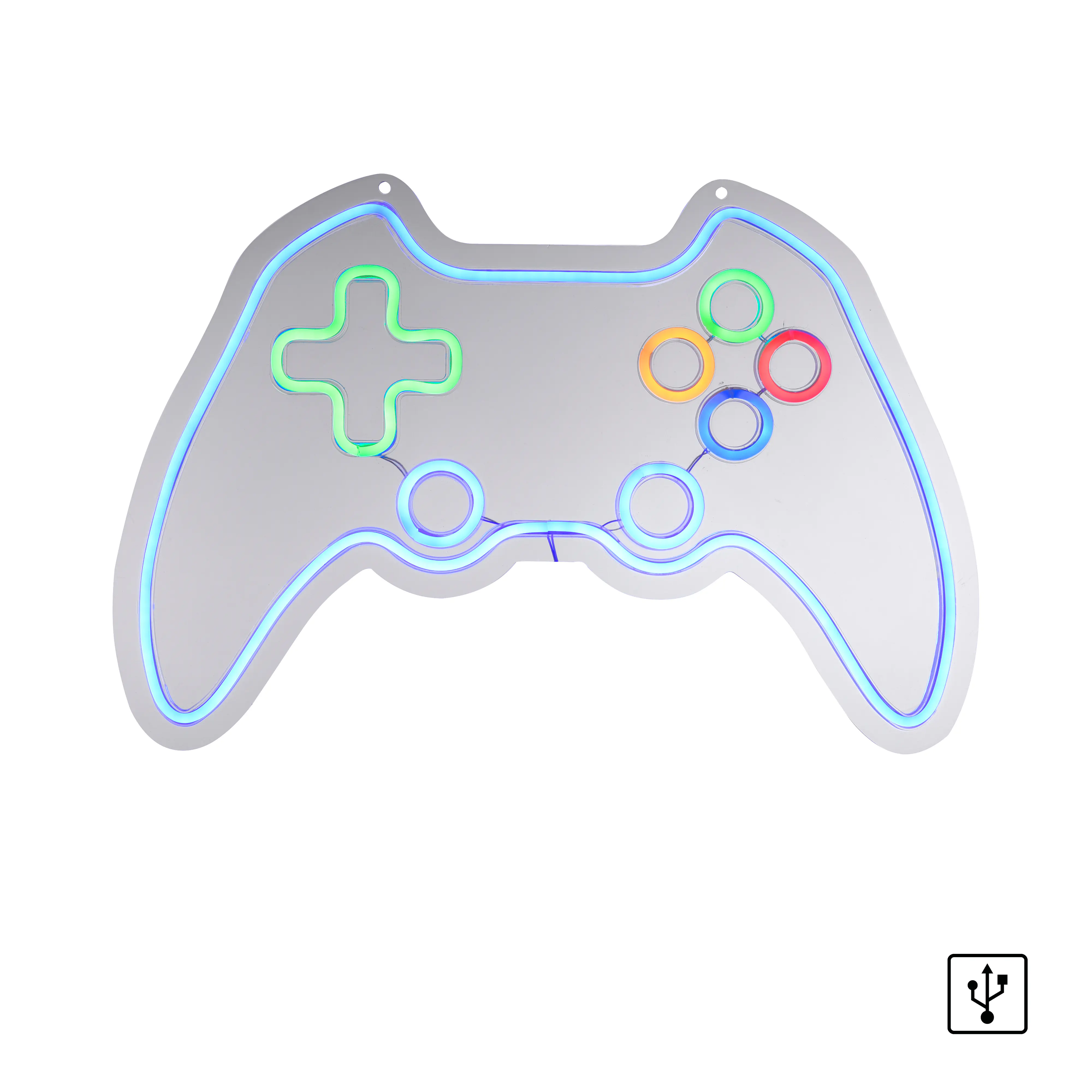 Just Light LED Dekoleuchte Gamer 60 x 1,5 x 40 cm