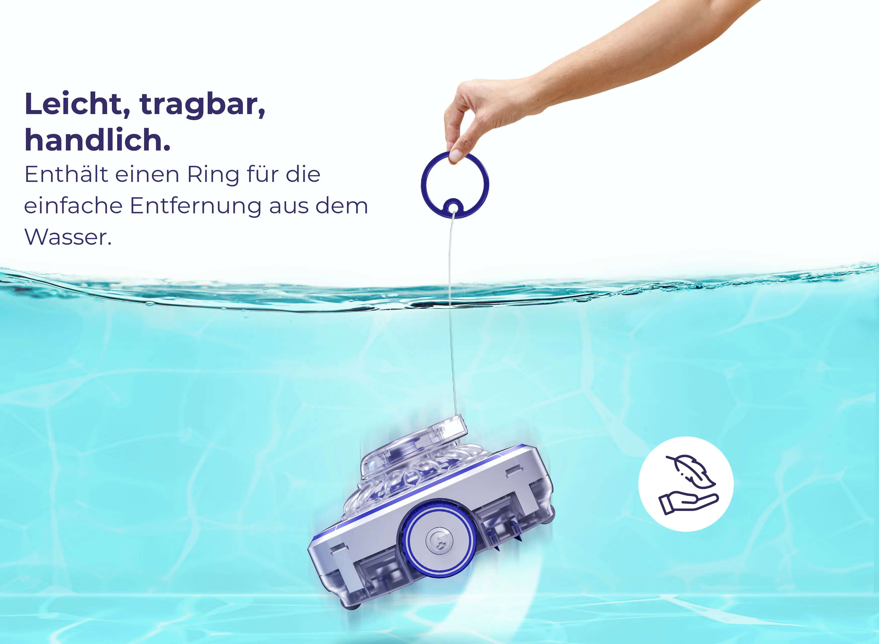 Gre Poolreiniger Wet Runner für Pools bis zu 7 x 5 m
