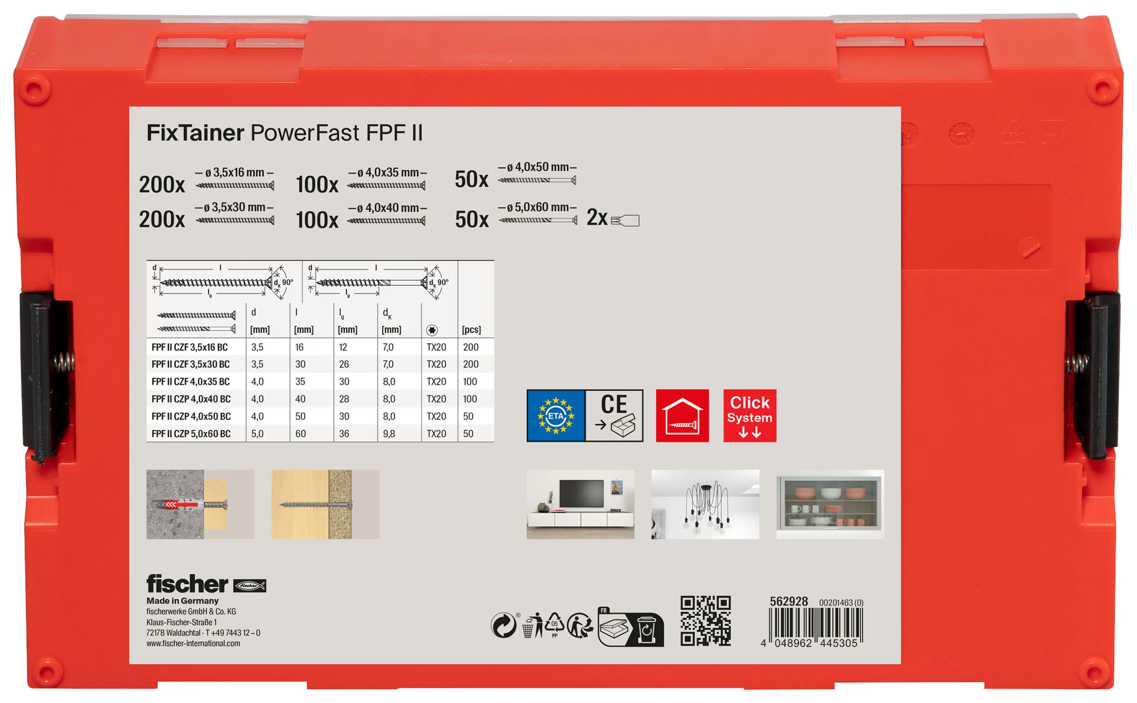 Fischer Sortimentsbox FixTrainer FPF II TX