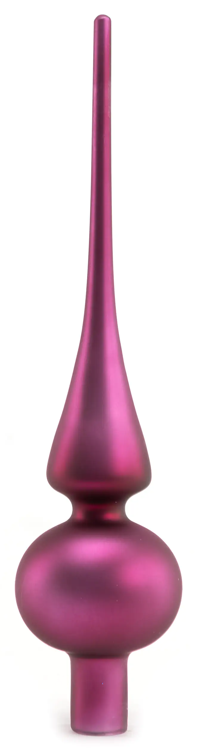TrendLine Christbaumspitze aus Glas 26 cm magnolienrosa matt