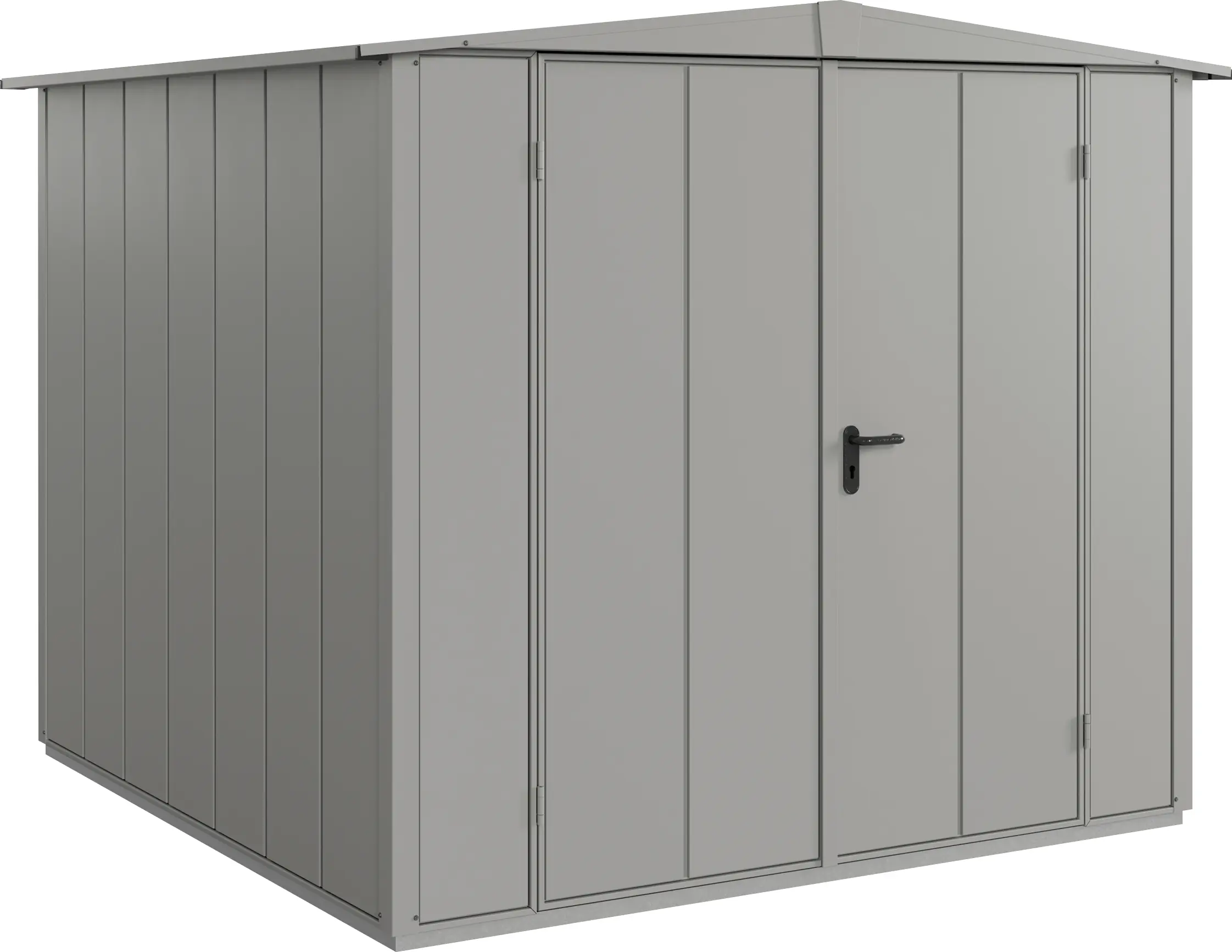 EcoStar Gerätehaus Elegant-S Typ 2 258,8 x 247,7 x 216 cm graualuminium
