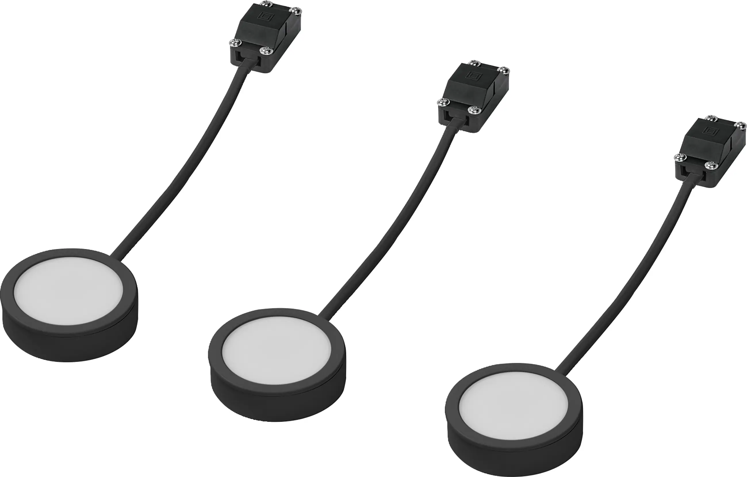 Ledvance Schrankleuchten-Spots 3er Set 3x3W 250 lm warmweiß schwarz
