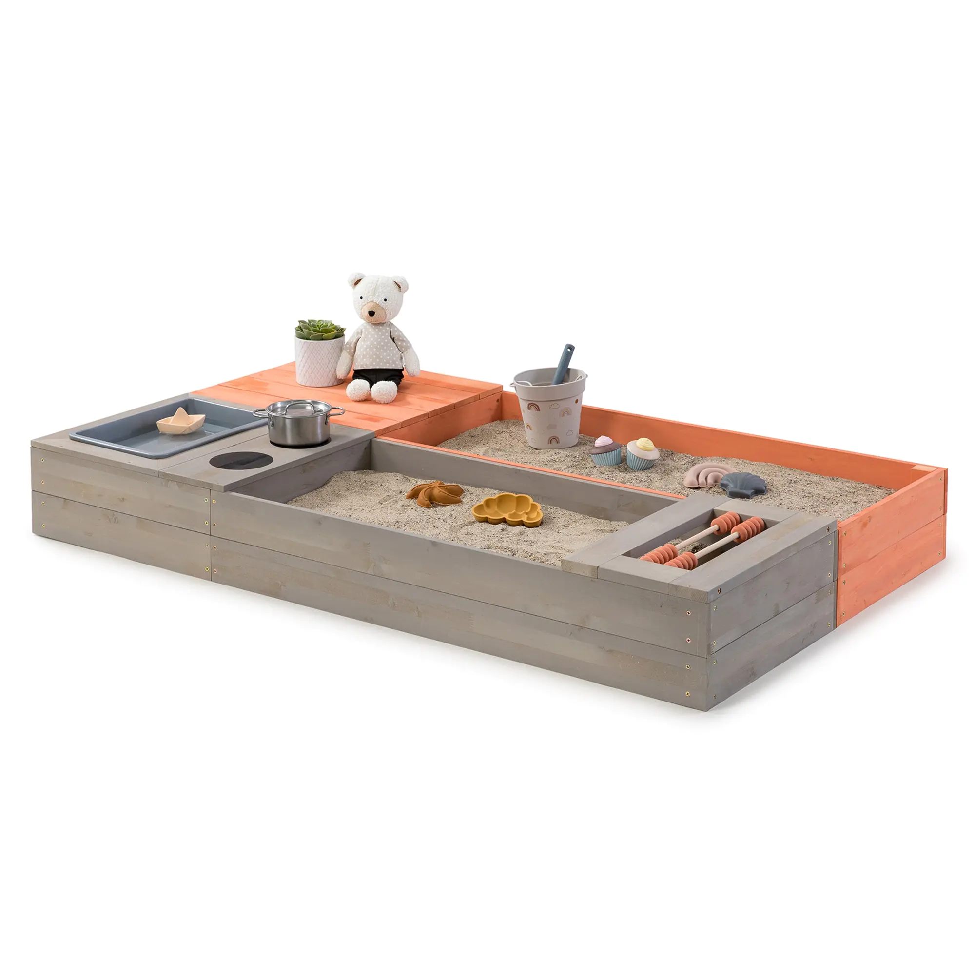 MUDDY BUDDY Sandkasten Flexy Style 150 x 90 x 20 cm / 2x (150 x 45 x 20) cm