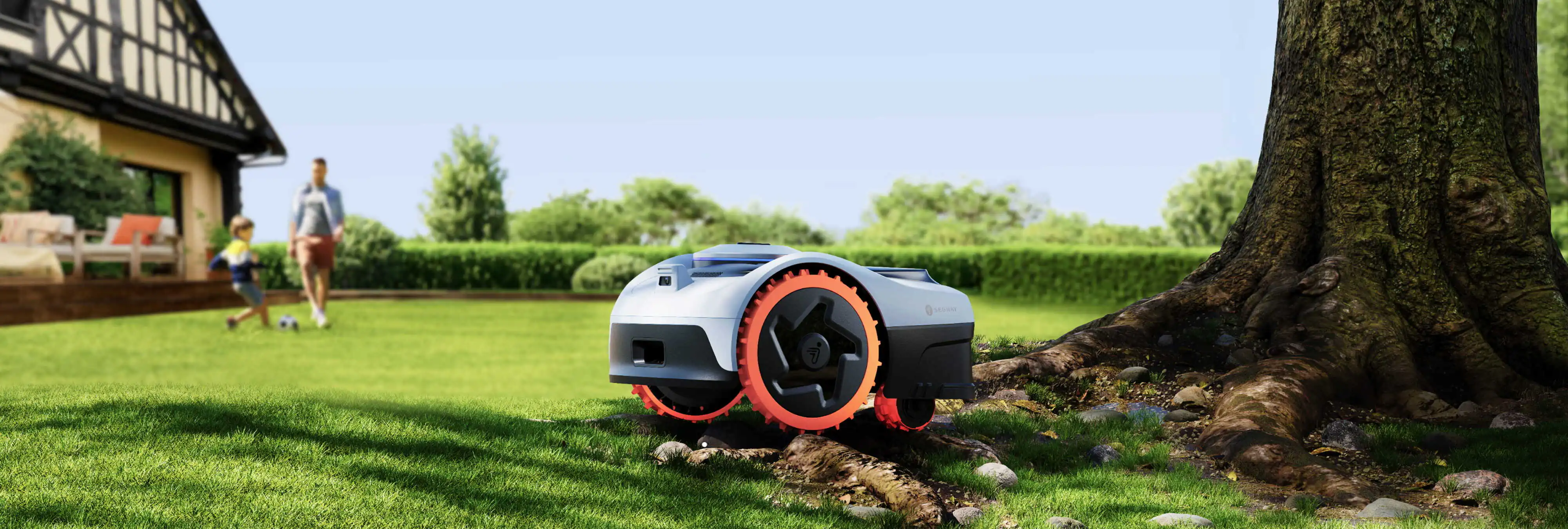 Segway Mähroboter Navimow i210E Lidar 21,6 V 22 cm Schnittbreite 1000 m² inkl. Garage