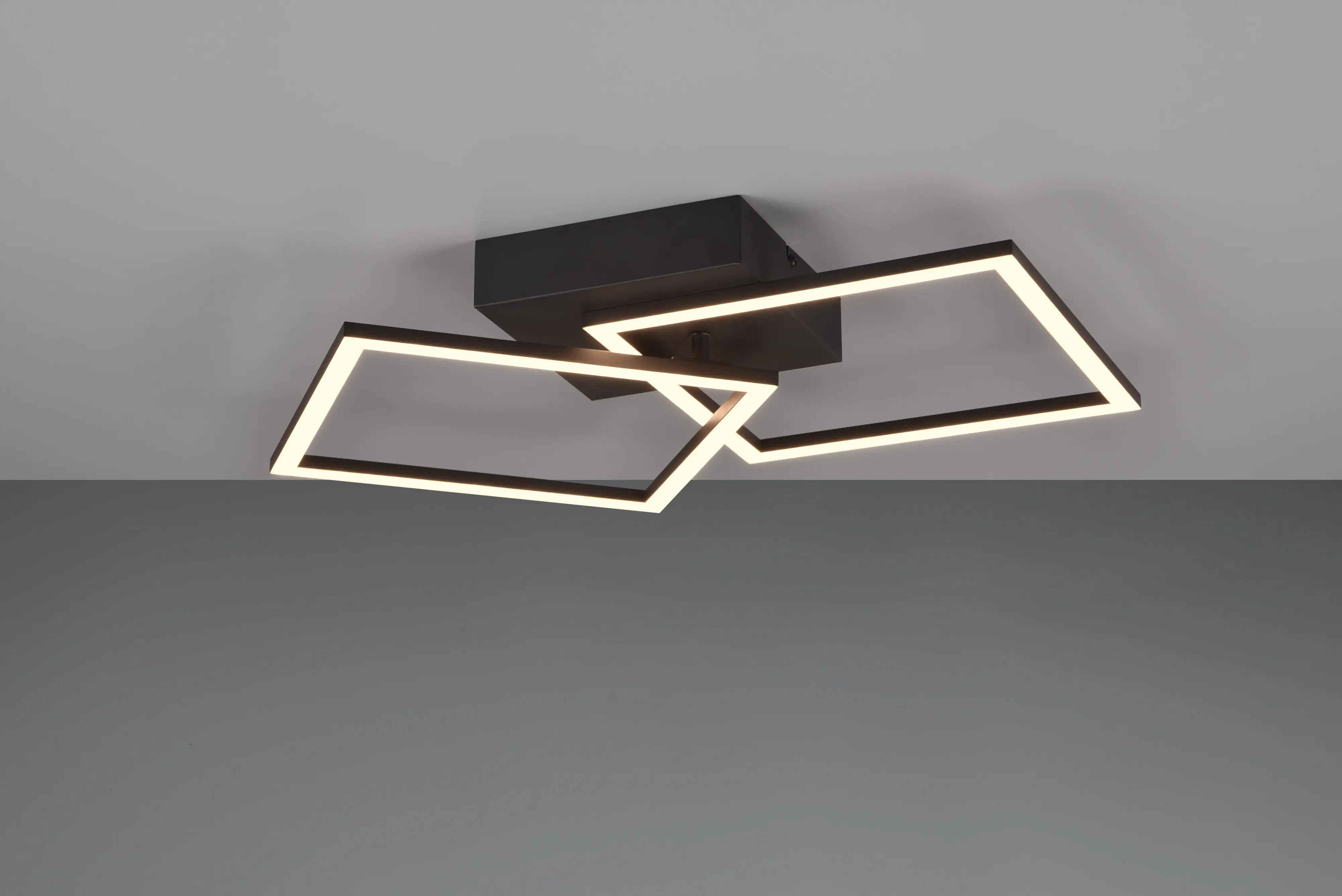 Trio Leuchten LED Deckenleuchte Trail 20W schwarz matt