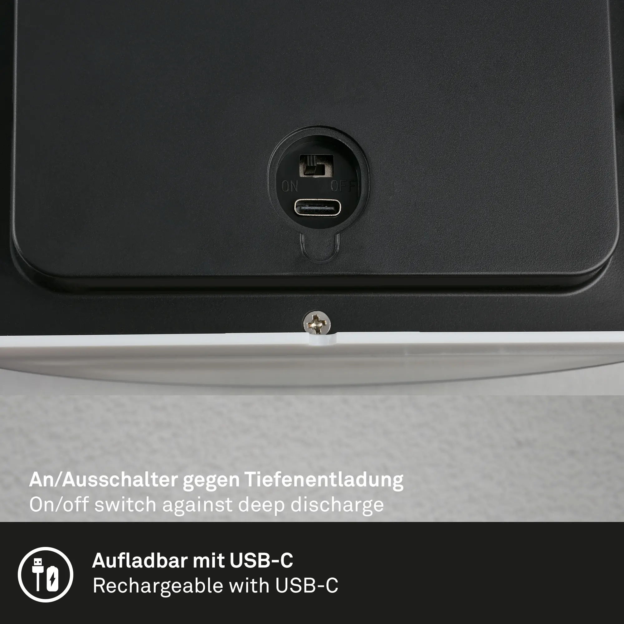 Briloner LED Akku-Außenwandleuchte 5,8W weiß Bewegungssensor warmweiß