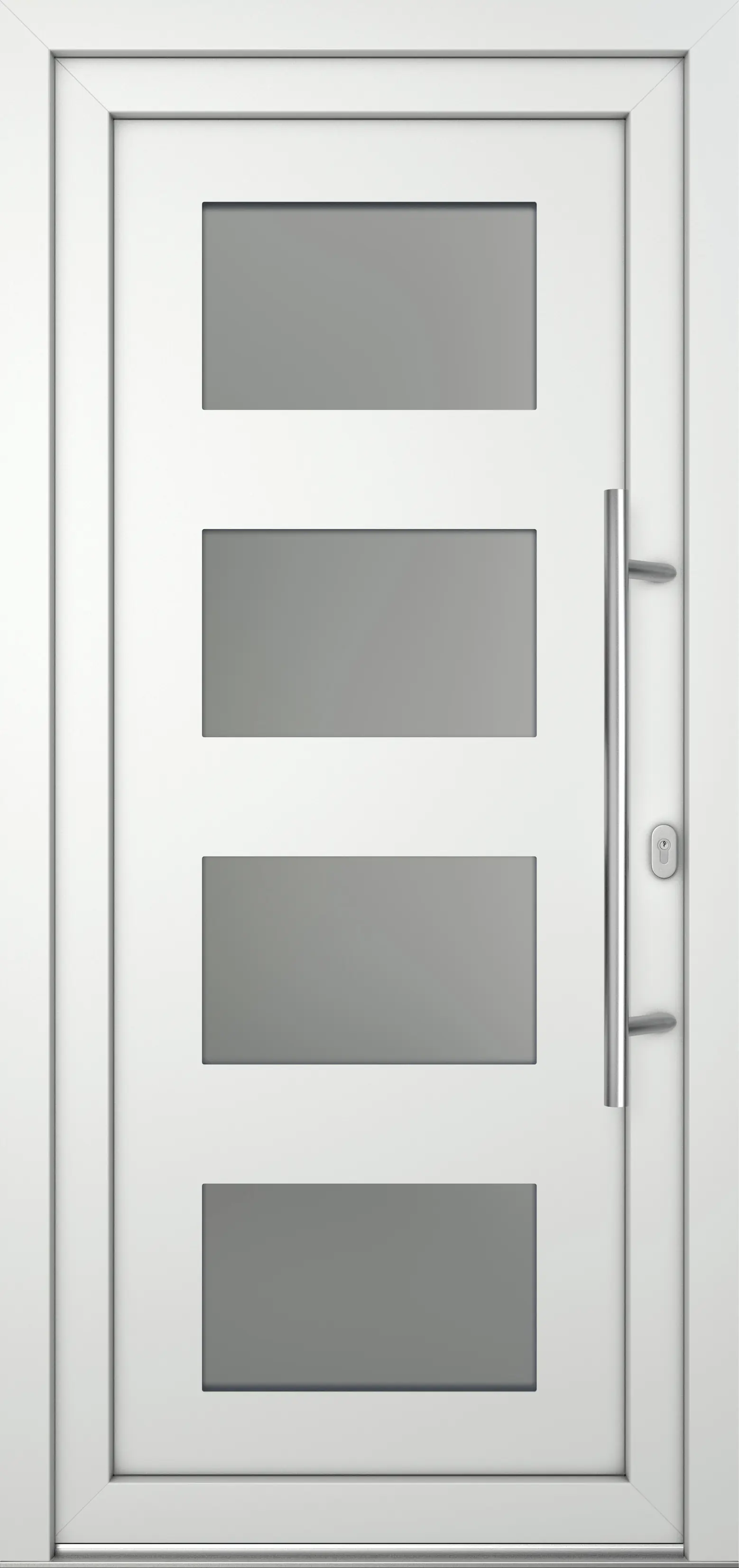 Meeth Haustür Optimal Pro PVC Modell 101 88 x 208 cm DIN Rechts weiß