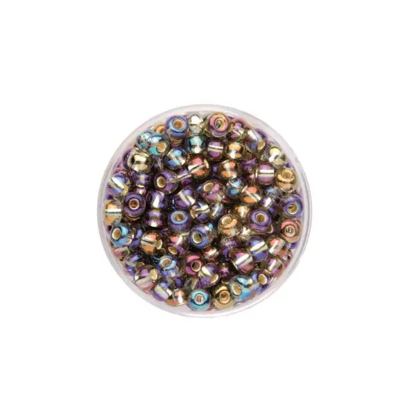 Glorex Rocailles Perlen 4,5 mm 17 g grau