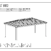 Canopia Pavillon Dallas 488 x 364 cm grau