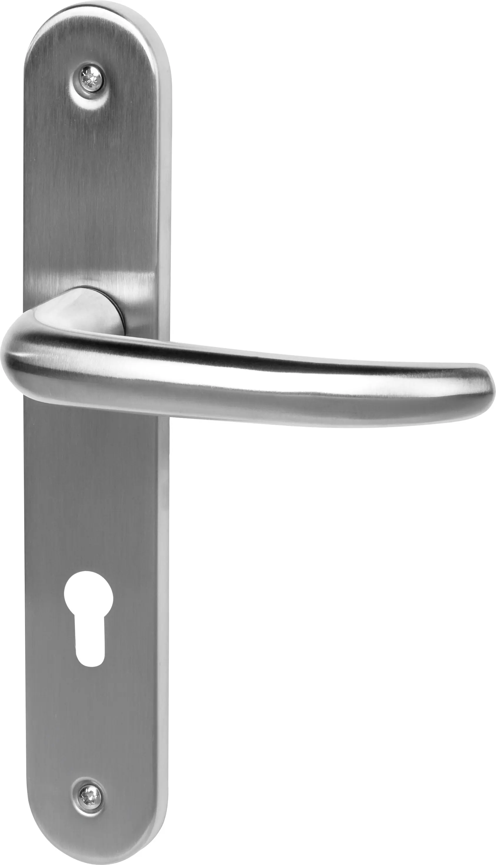 Südmetall Türgriff-Garnitur Langschild Barcelona PZ Edelstahl satiniert silber 235 x 40 mm 