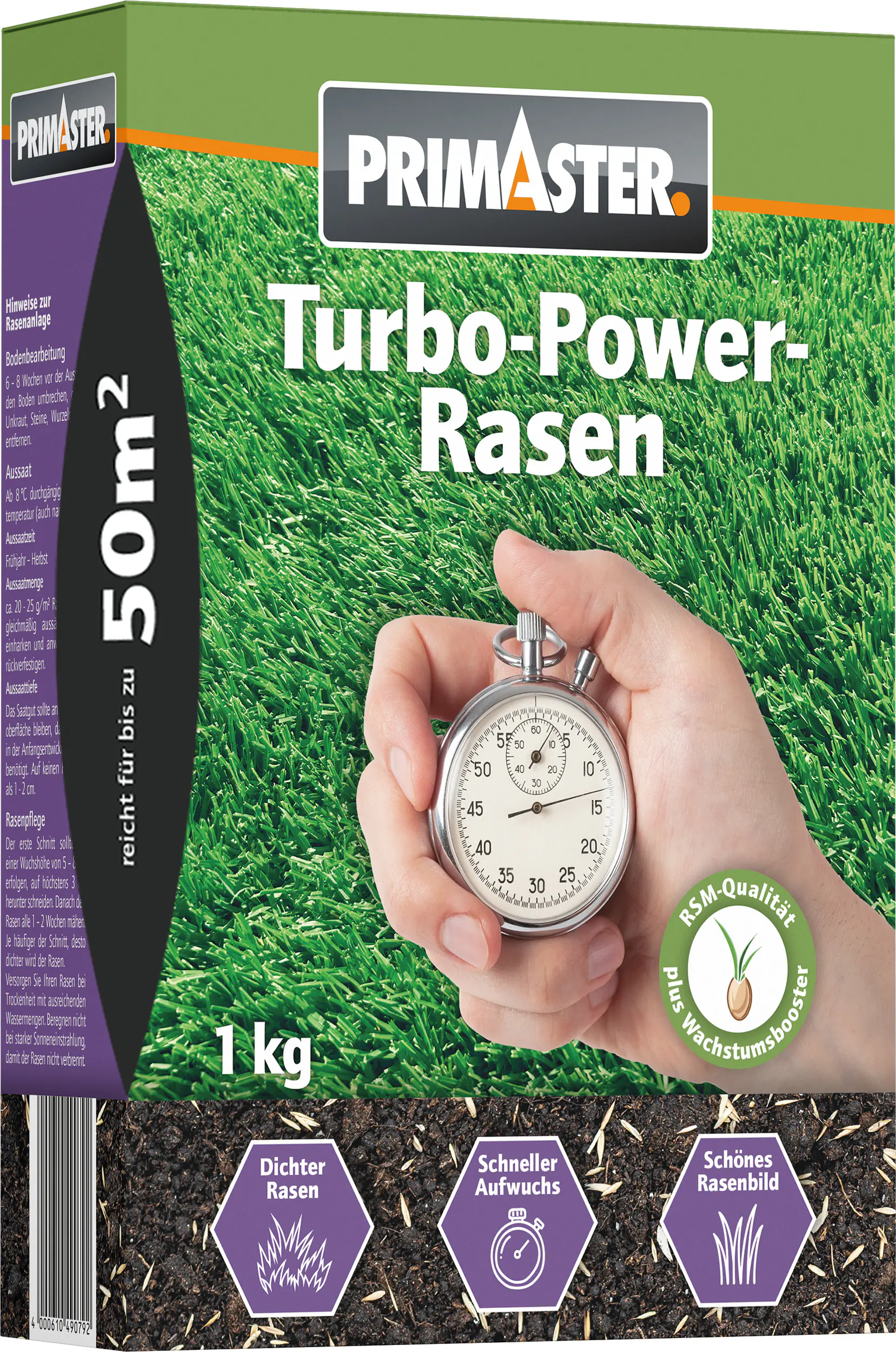 Primaster Turbo-Power-Rasen 1 kg für 50 m²