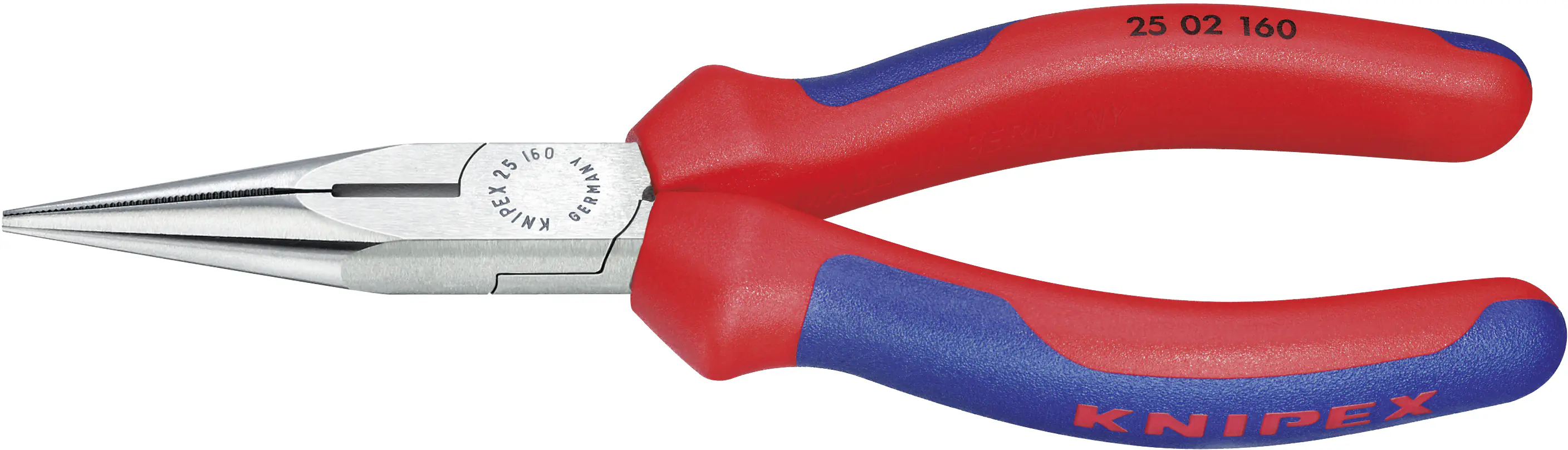 Knipex Flachrundzange 160 mm mit Schneide