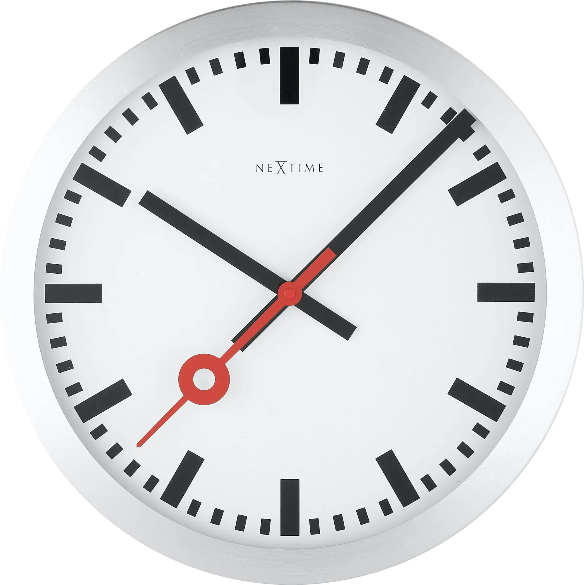 Nextime Tisch- Wanduhr Station Stripe Index Ø 35 cm
