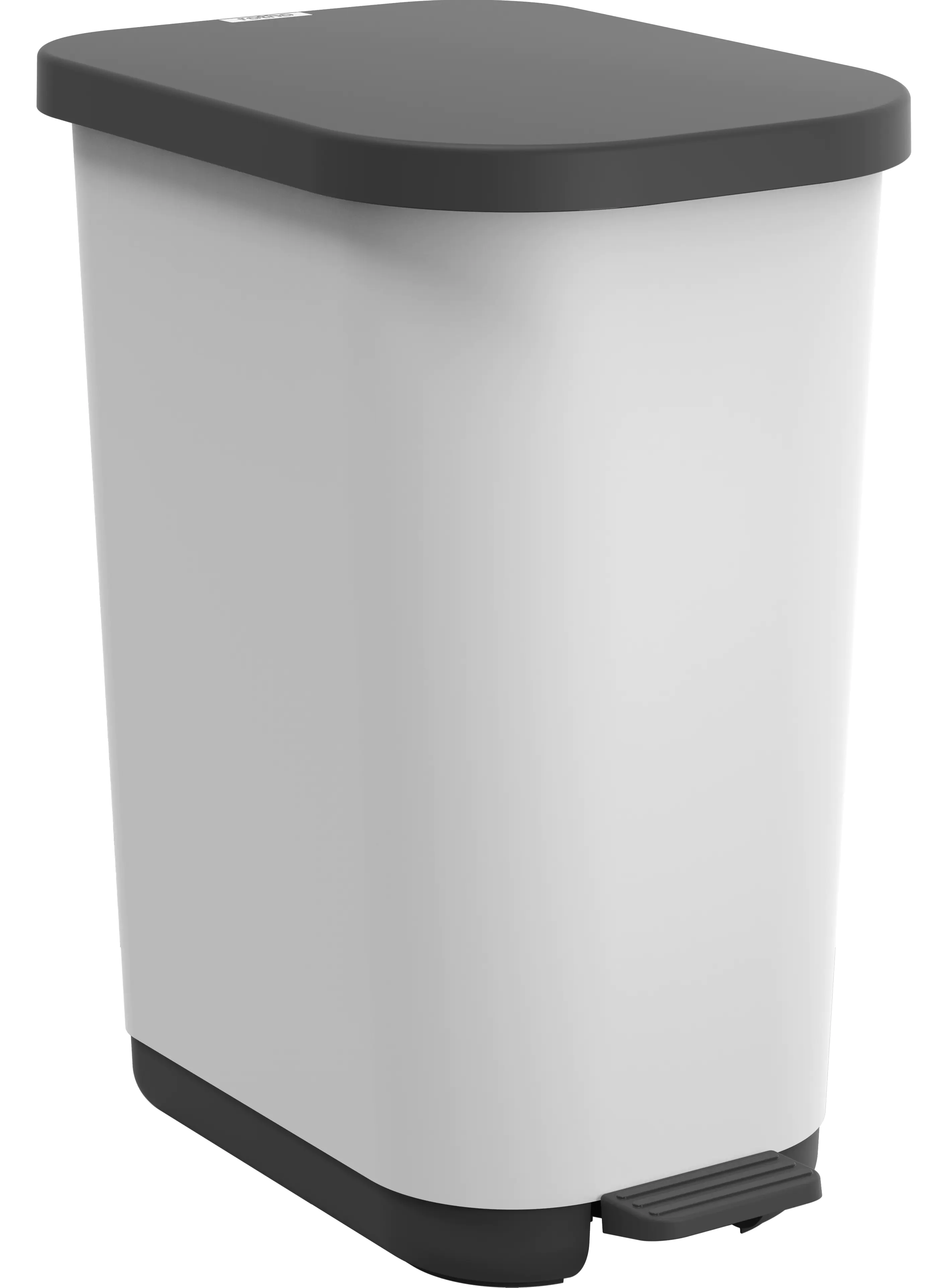 Rotho Treteimer Ribo 35 L weiß grau