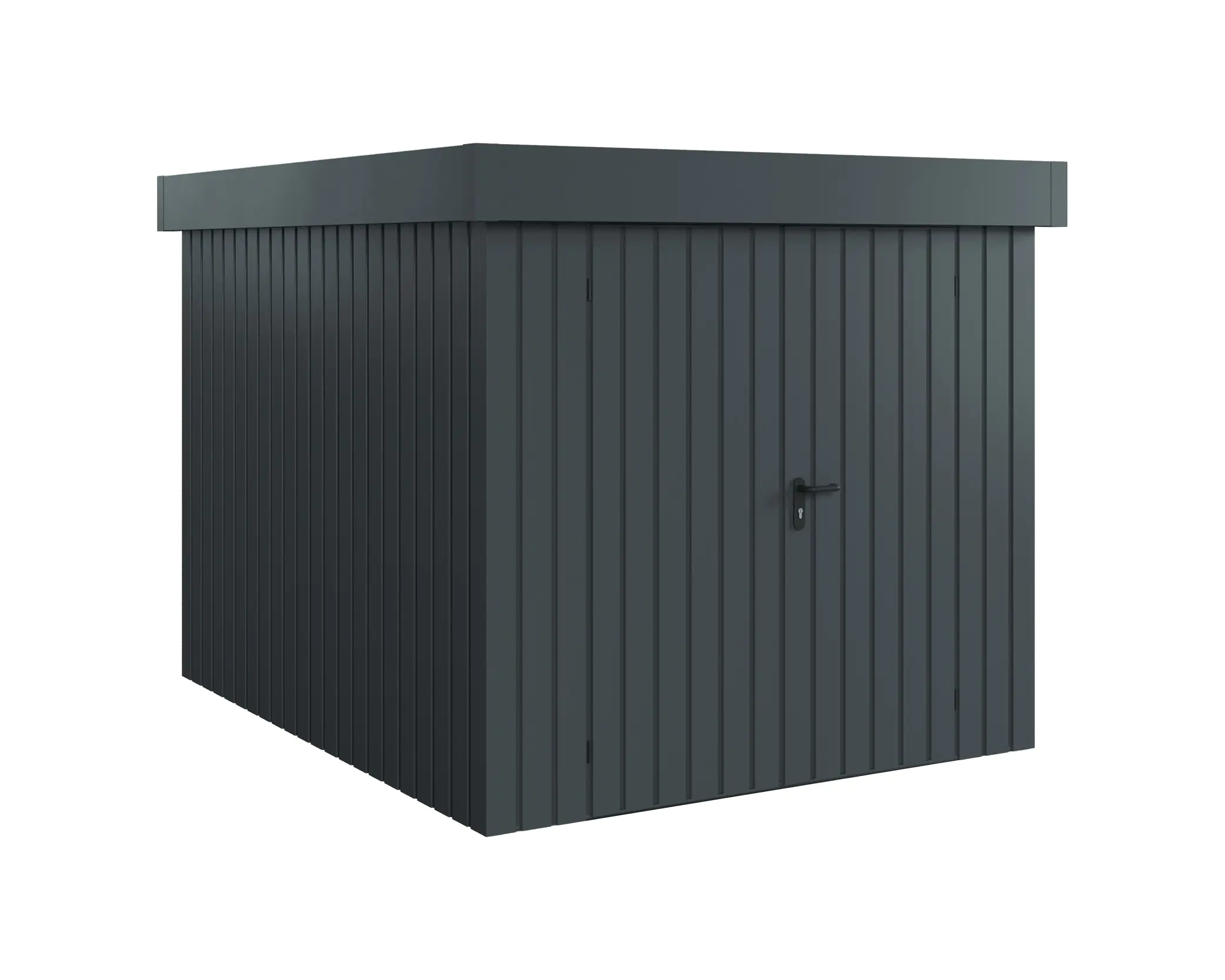 EcoStar Metallgerätehaus Euroline EFD6 anthrazit 214 x 262 cm 2-flg.
