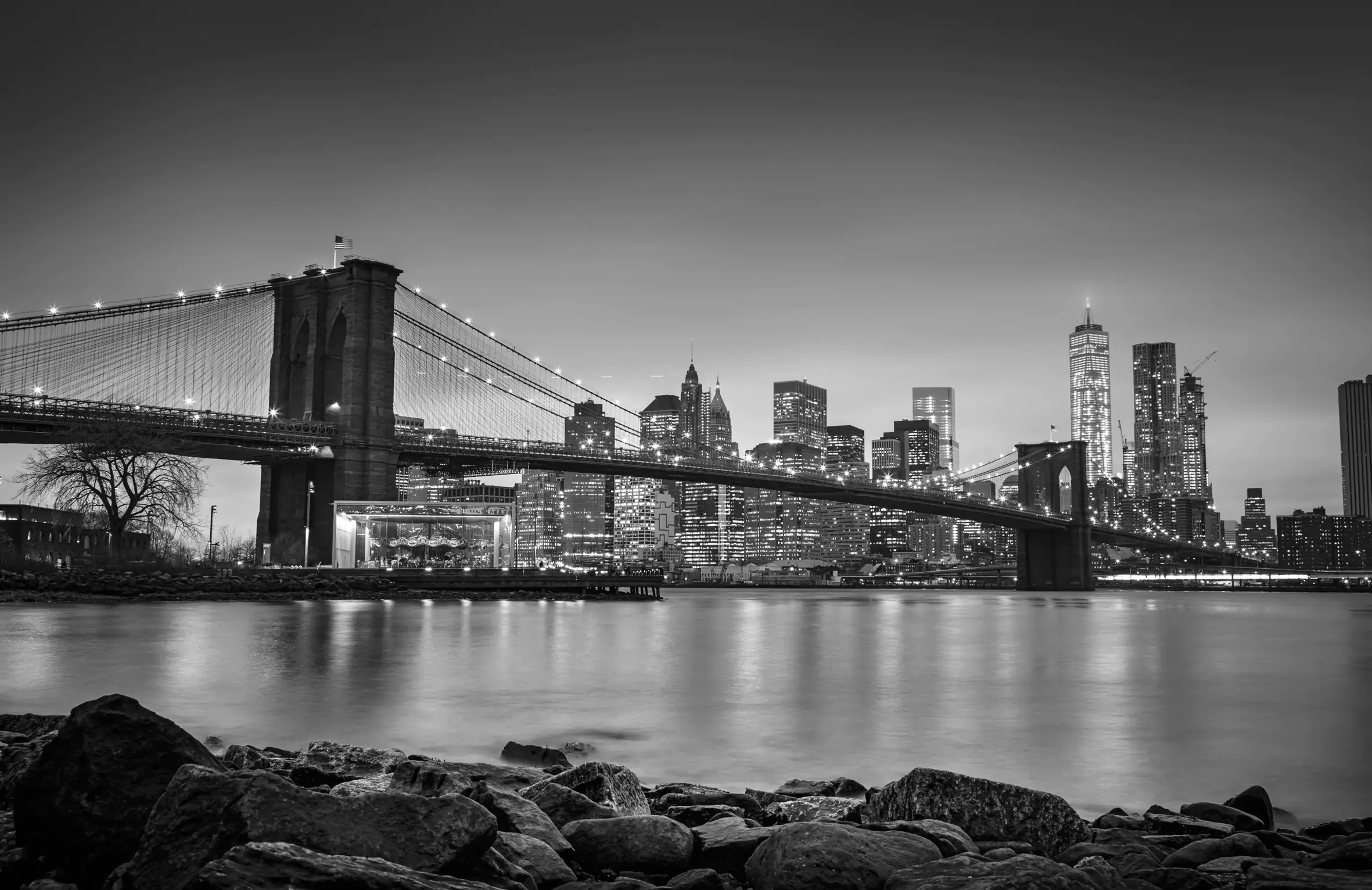 Deco-Panel Bild - New York Bridge 90 x 58 cm