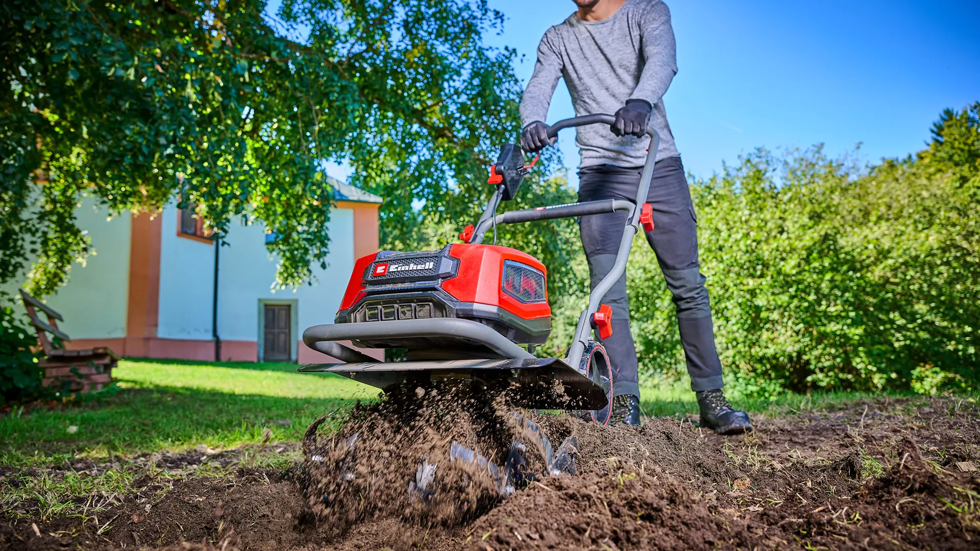 Einhell Akku-Bodenhacke GP-CR 36/45 Li E BL- Solo 45 cm Arbeitsbreite