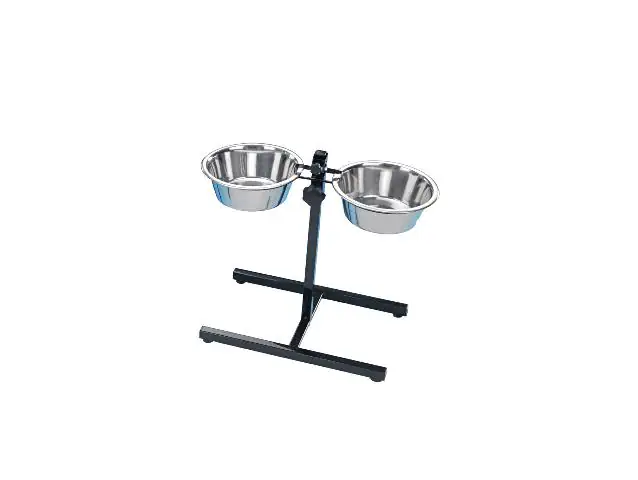 Nobby Hundenapf mit Ständer verstellbar Diner Bar S inkl. 2 Näpfen Ø 21 cm