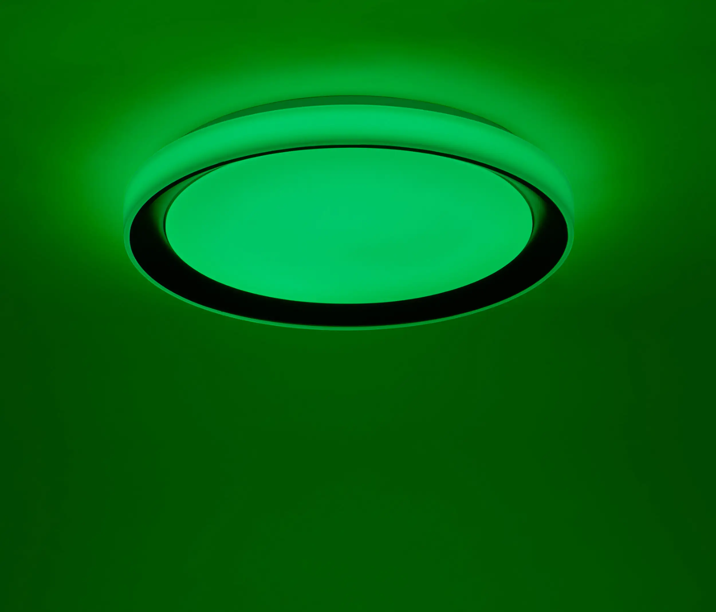 JustLight LED Deckenleuchte Disc Lola Smart schwarz, Smart Home
