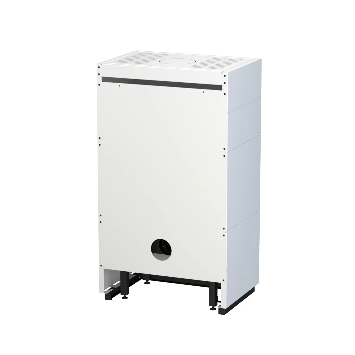Thermia Kaminofen Integra Plus Line Stahl weiß rechts 8 kW