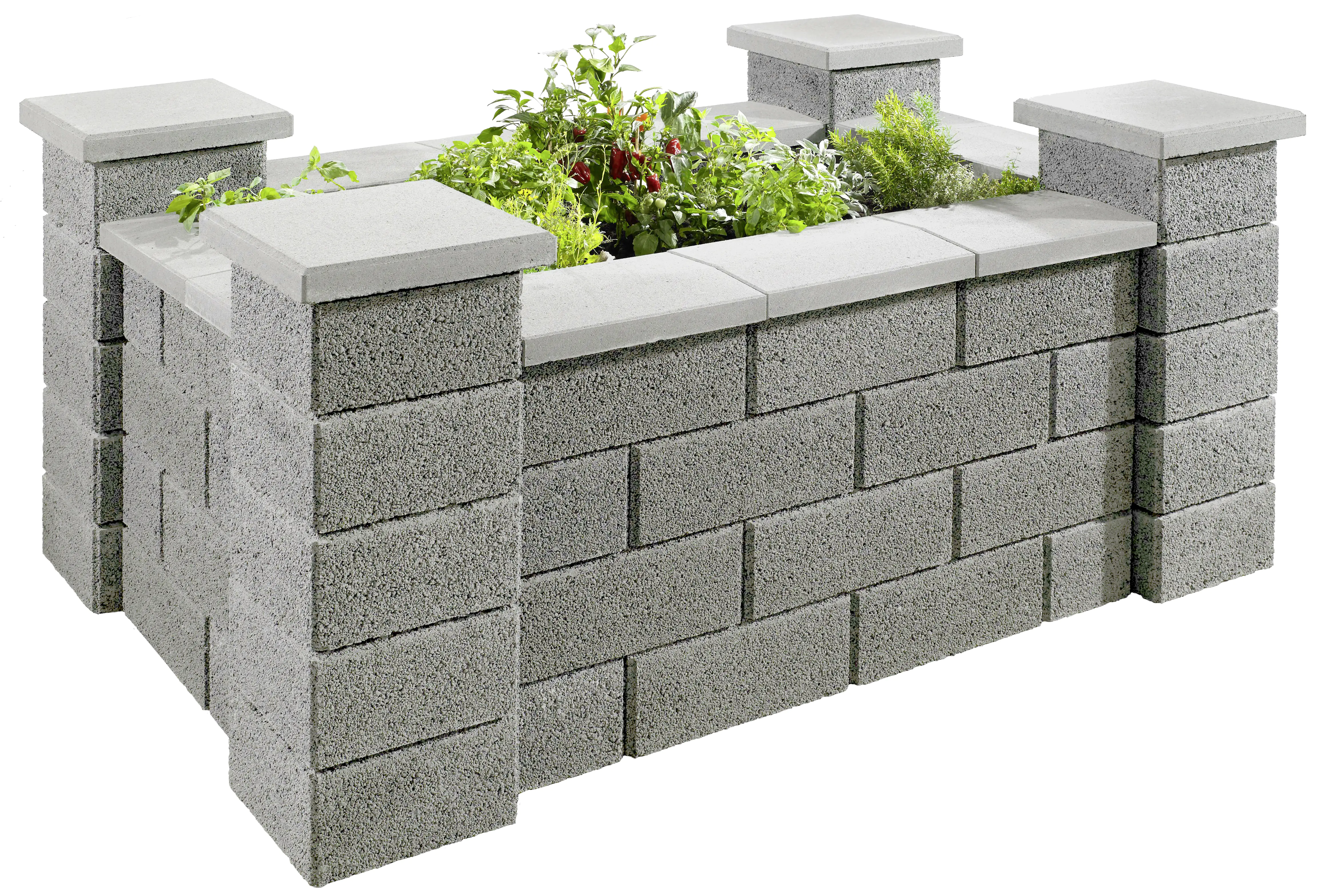 Kann Hochbeet-Set 1 Garten 230 x 150 x 85 cm grau
