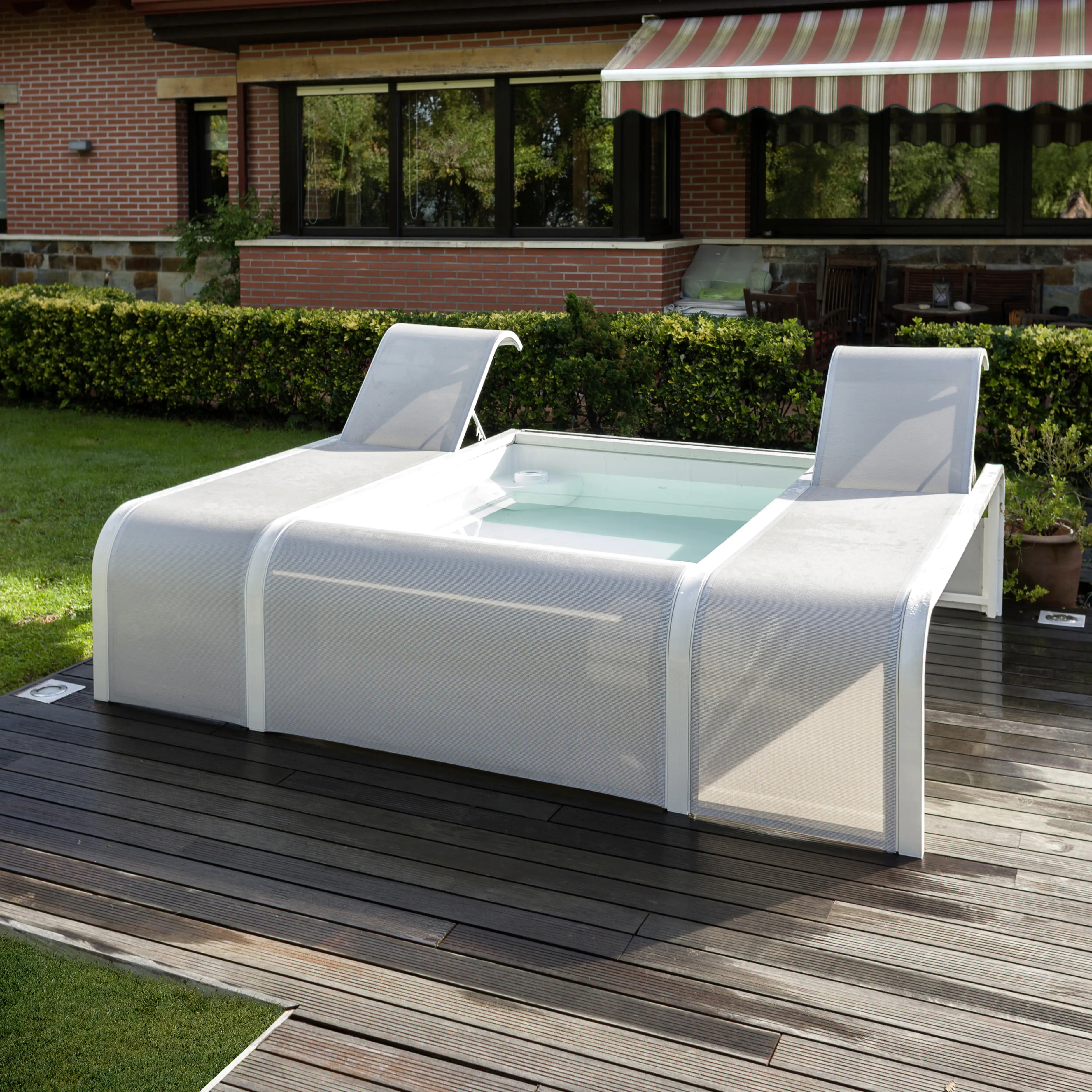 Gre Pool Mariposa weiß 282 x 219 x 60 cm