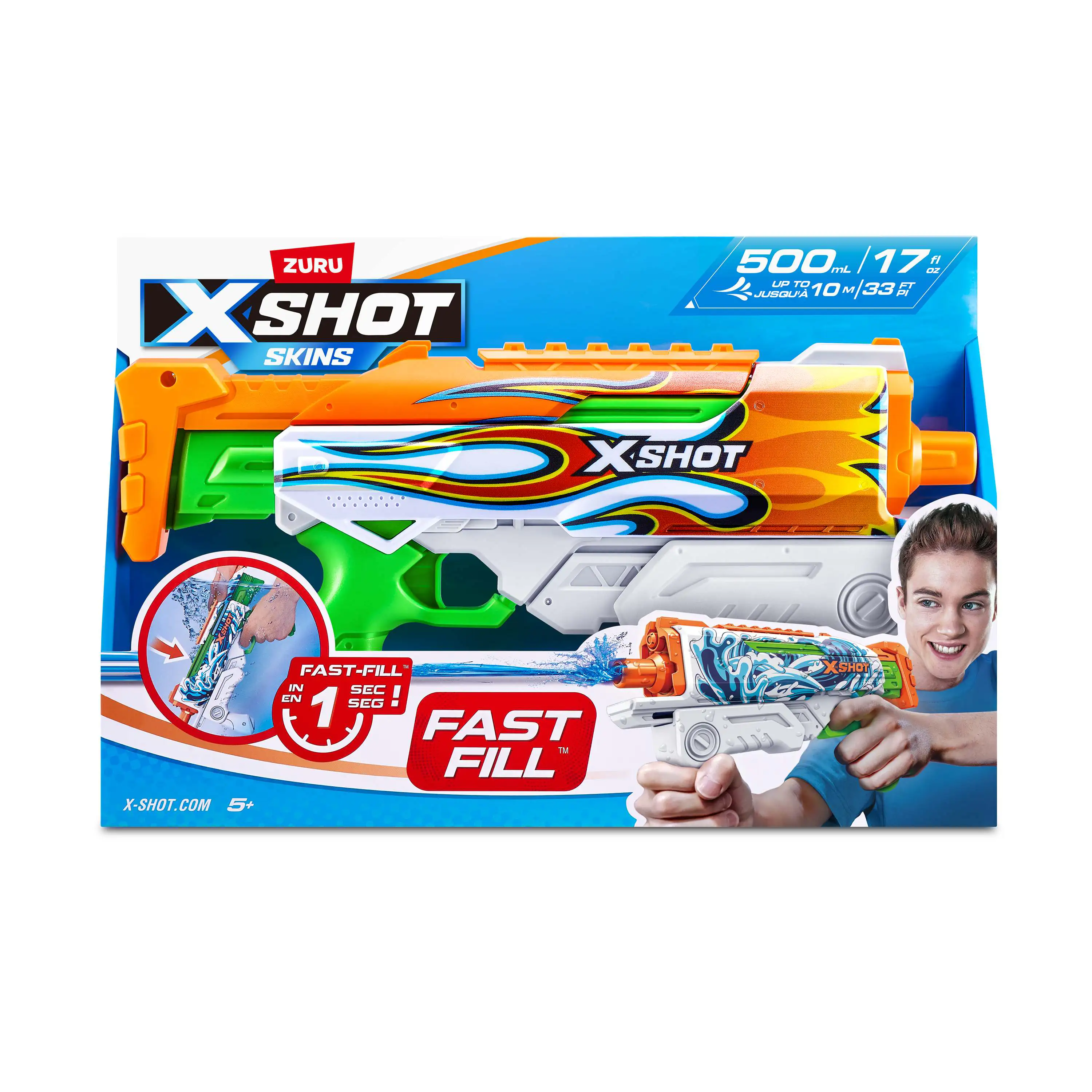 Zuru Wasserpistole X-Shot Skins Hyperload Water Fast Fill