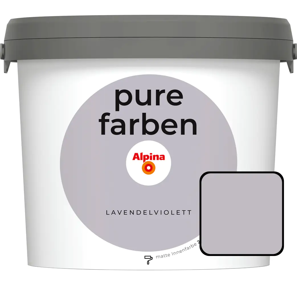 Alpina Pure Farben Wandfarbe lavendelviolett 2,5 L