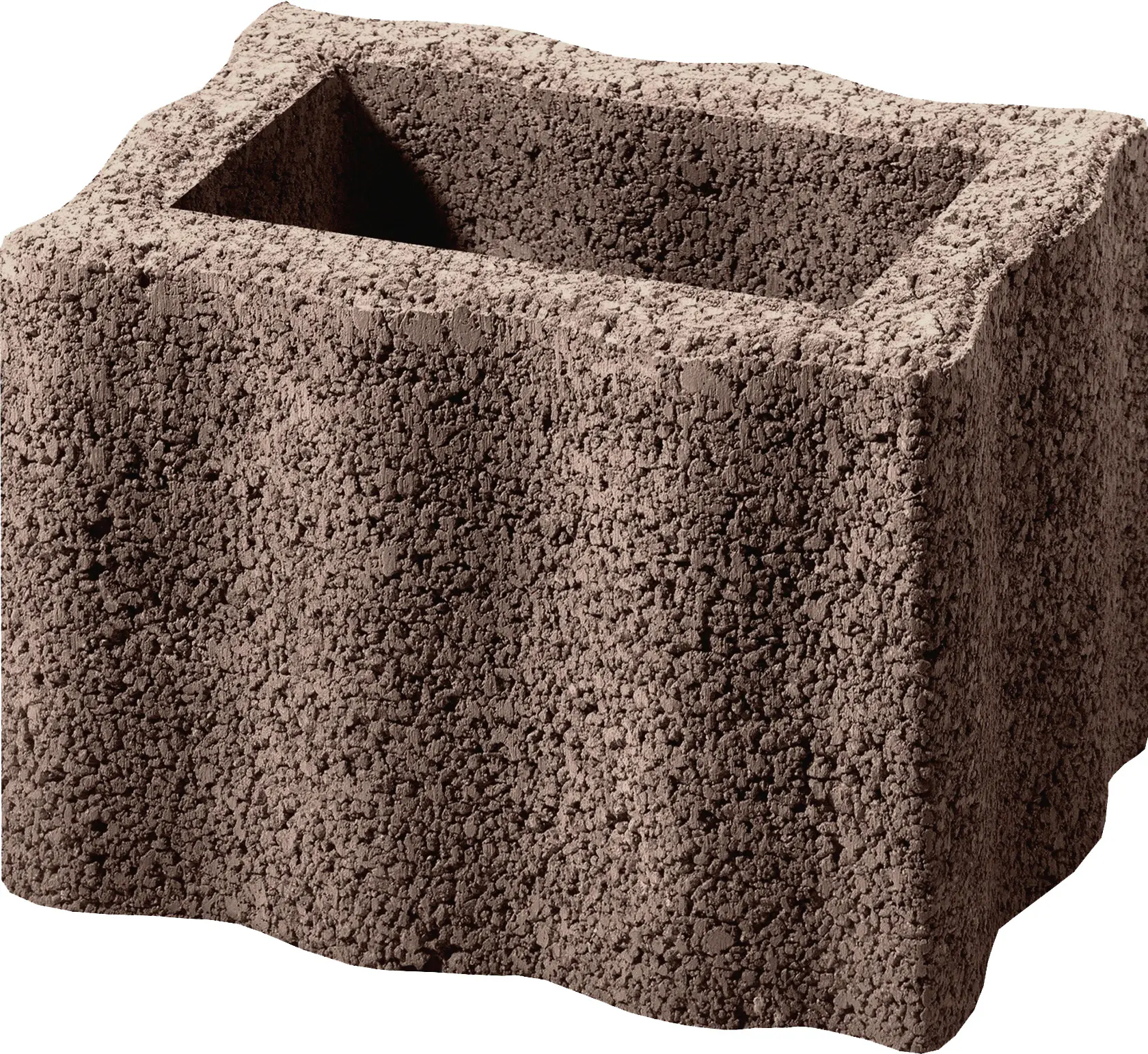 Kann Pflanzstein Wellino 30 x 20 x 20 cm braun