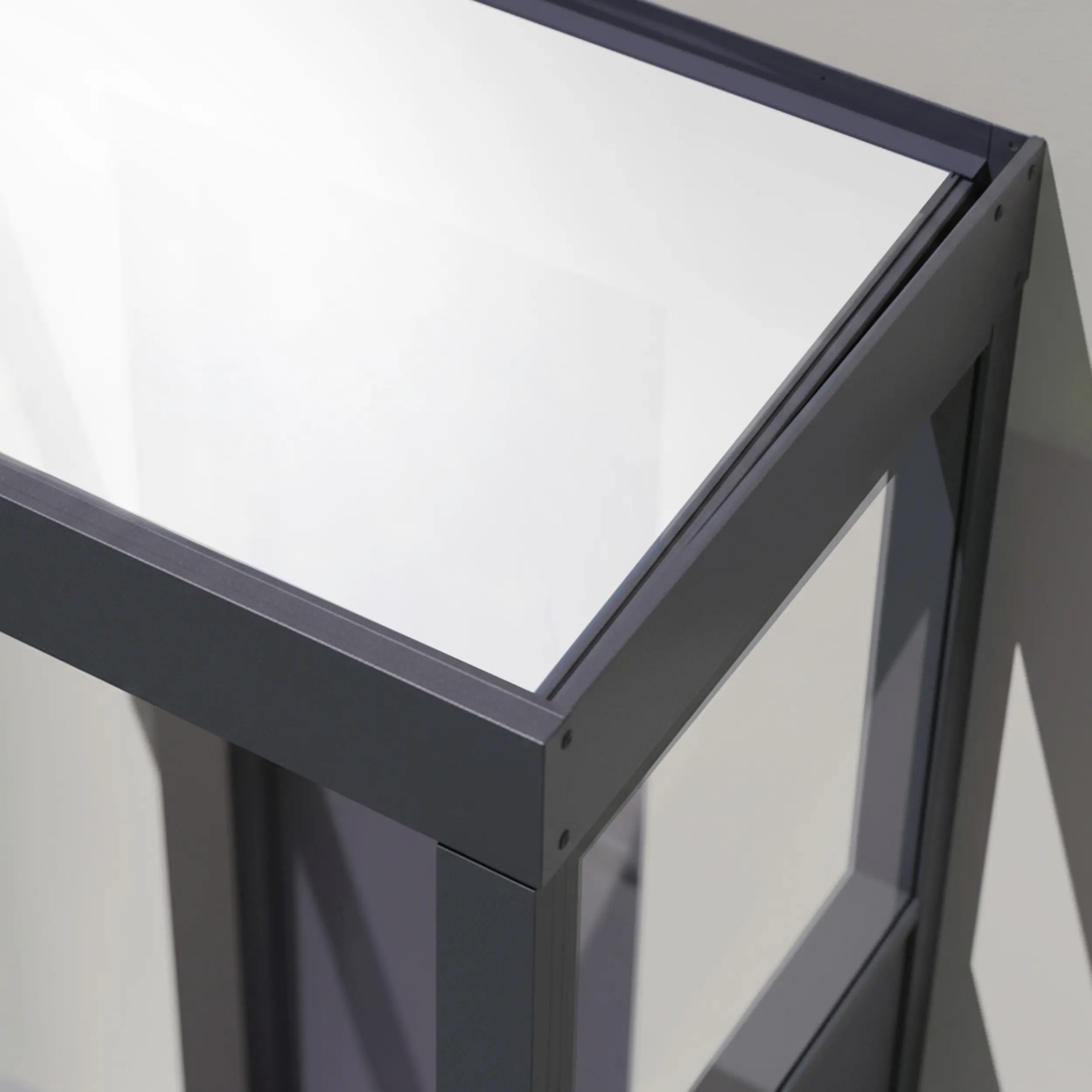 Canopia Vordach Sophia 215 x 95 cm Opal grau + Seitenteil