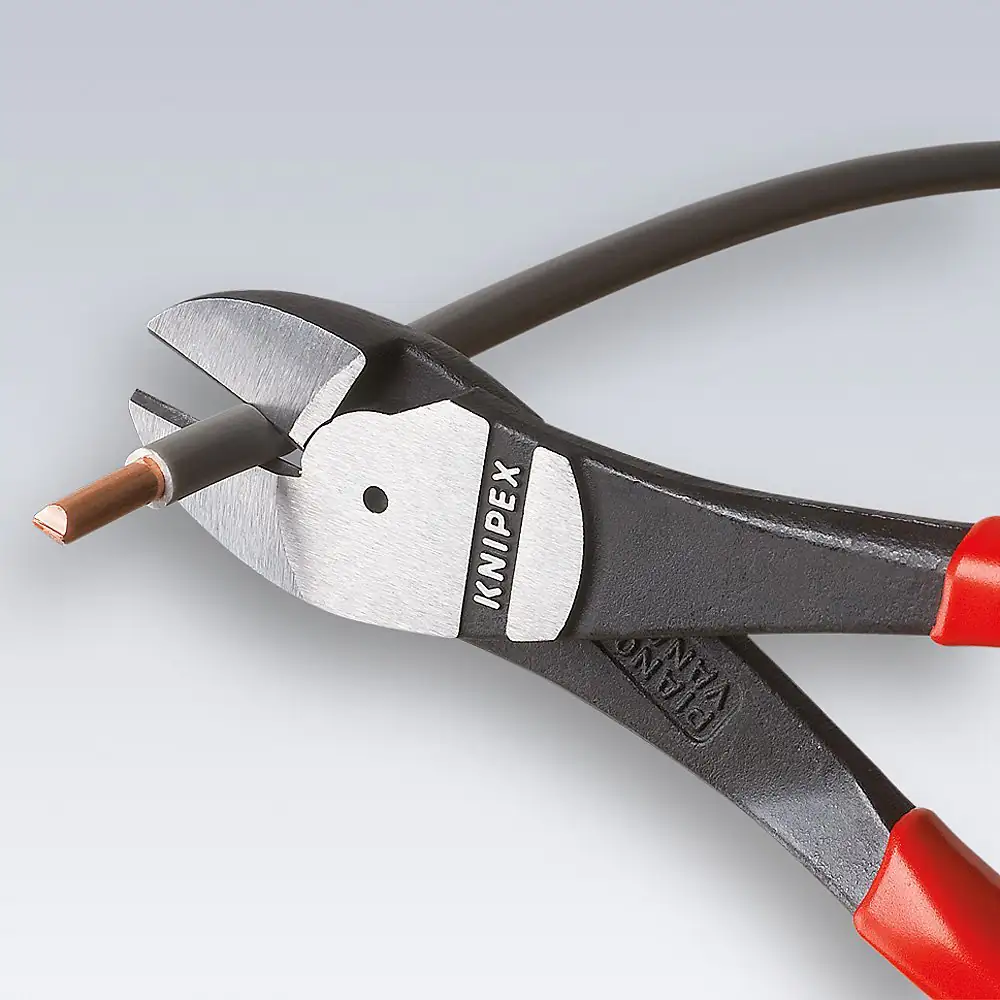 Knipex Kraftseitenschneider 180 mm schwarz Mehrkomponenten-Hülle