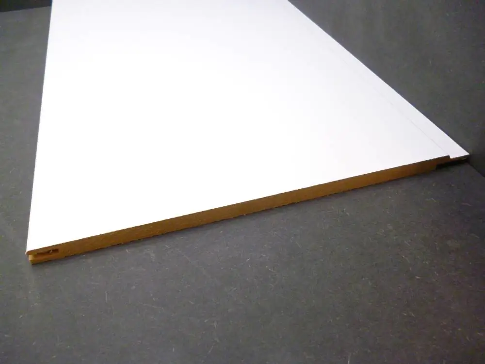 B.S. Bauprogramm Roundlinepaneele 260 x 25 cm, 10 mm, Eiche brilliantweiß