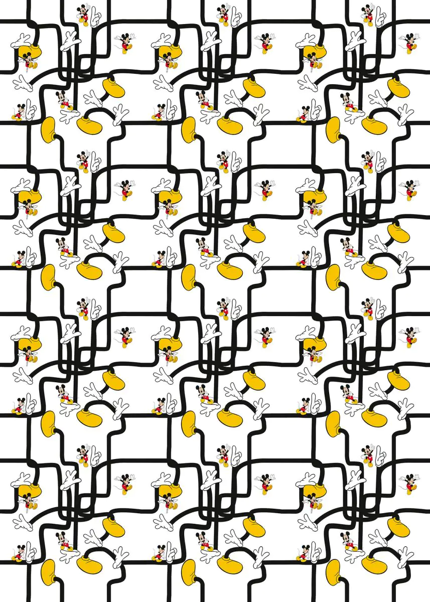 Komar Vlies Fototapete Mickey Mouse Foot 200 x 280 cm 