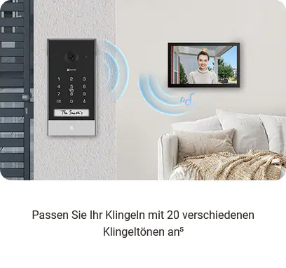 Ezviz Wlan Video-Türsprechanlage EP7 mit Monitor und Solarpanel