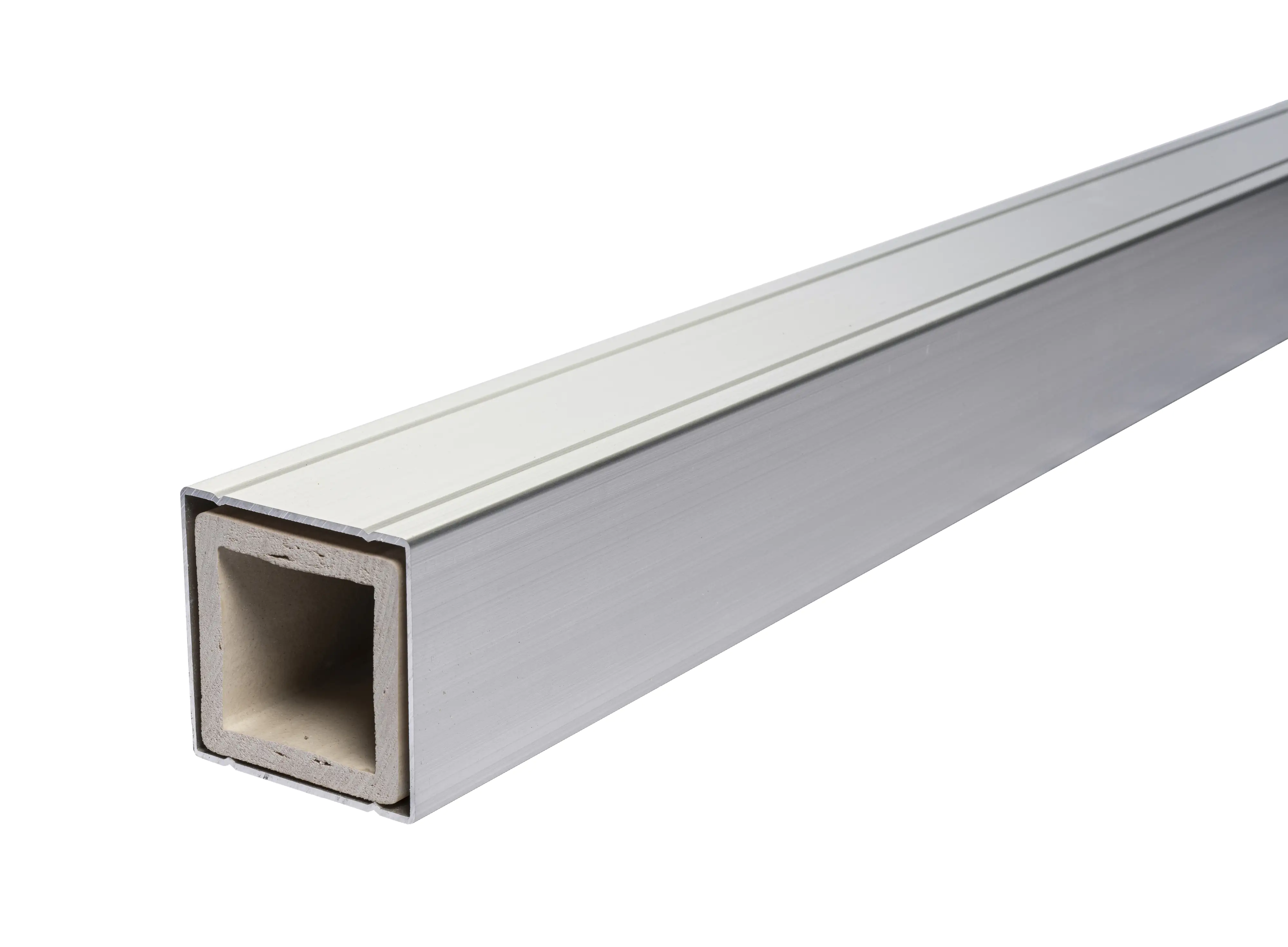 elephant Alupfosten 185 x 6,8 x 6,8 eloxiert mit Abdeckung