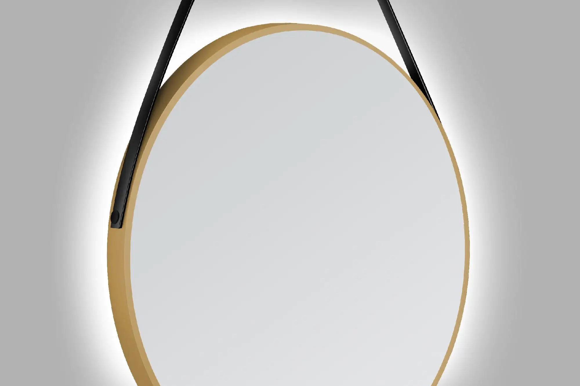 DSK LED Lichtspiegel Silver Barbier Ø80 cm, gold