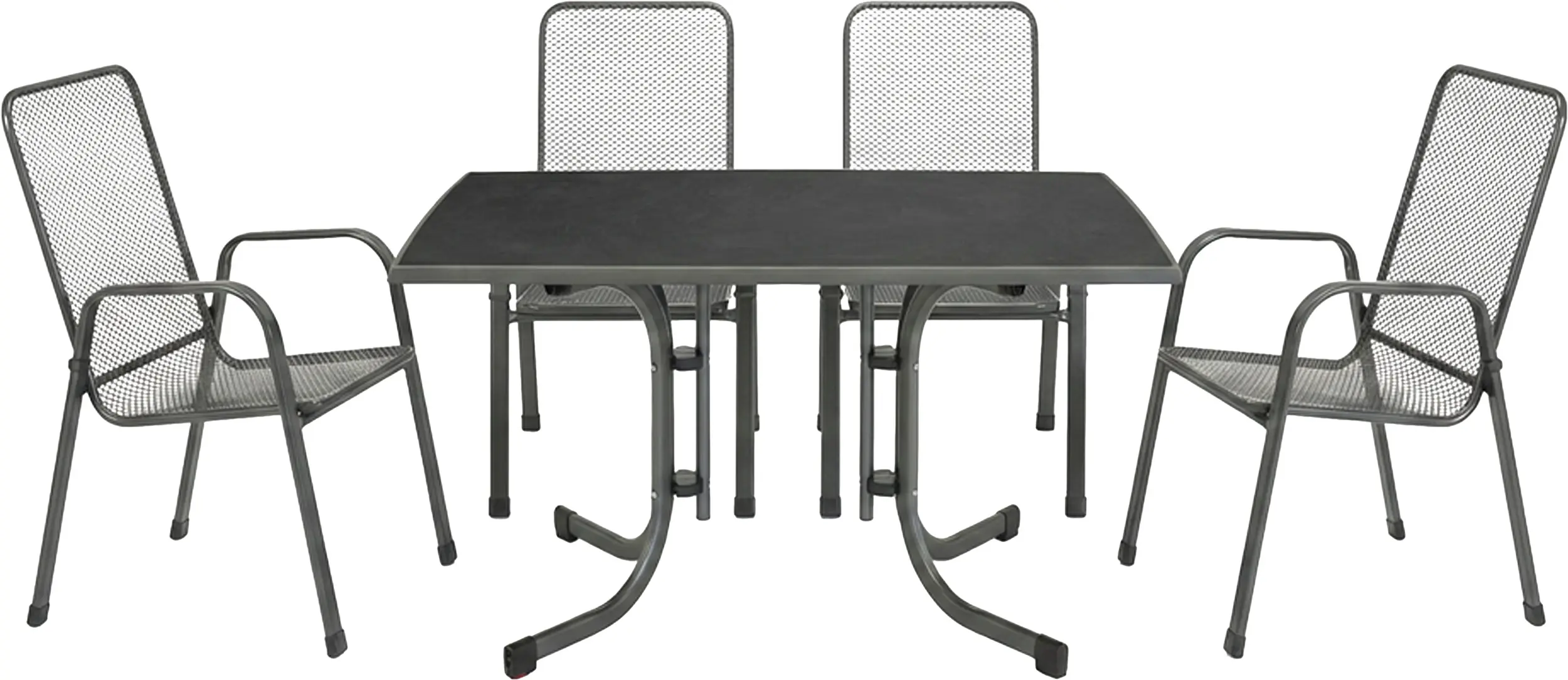 MFG Garten-Essgruppe Boulevard 4 Personen Metall anthrazit 