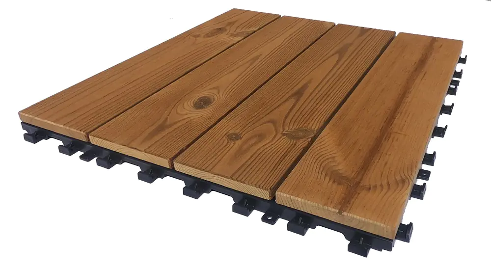 ONEK Klickfliese Holz natur Smartdeck 40 x 40 x 2,5 cm 1 Stück